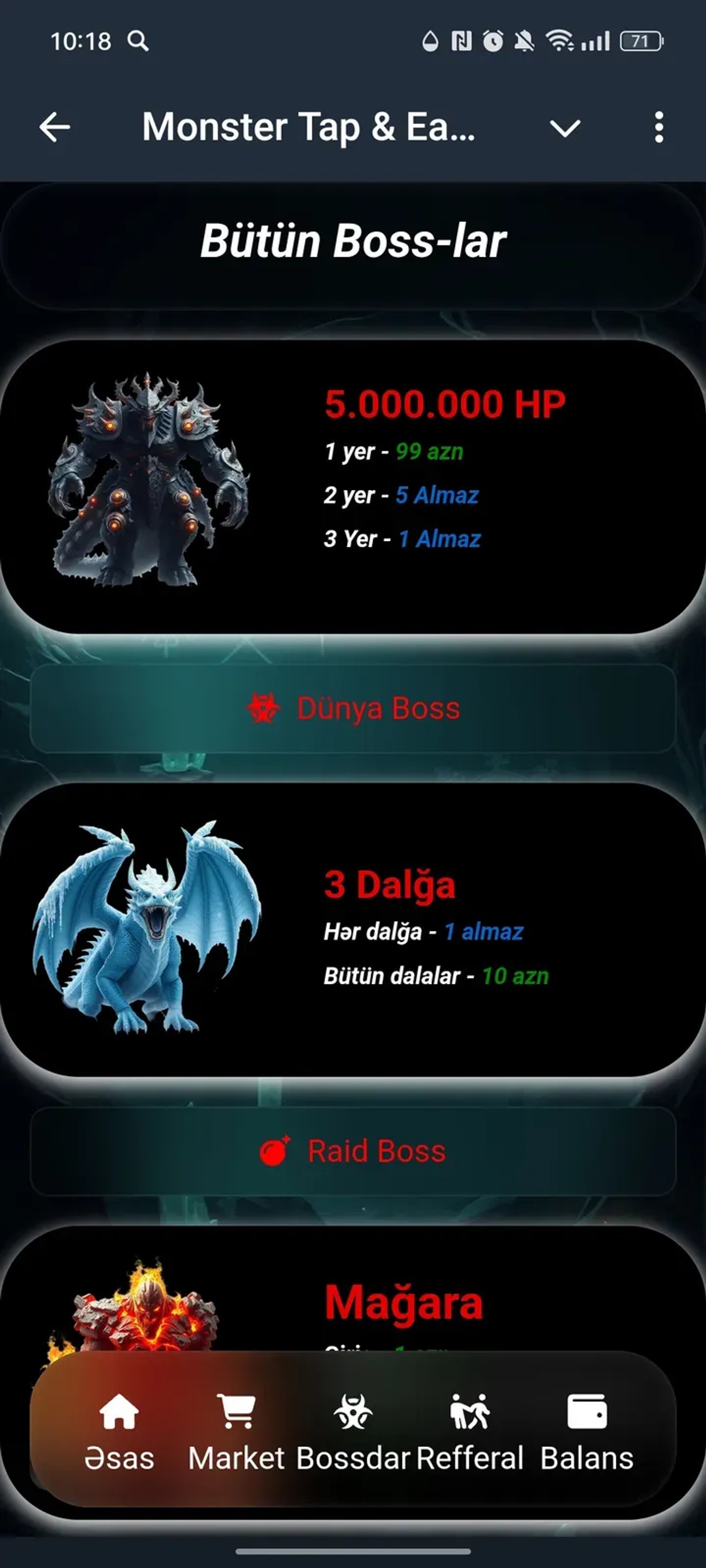 Monster Tap&Earn в Телеграм — скриншот 3