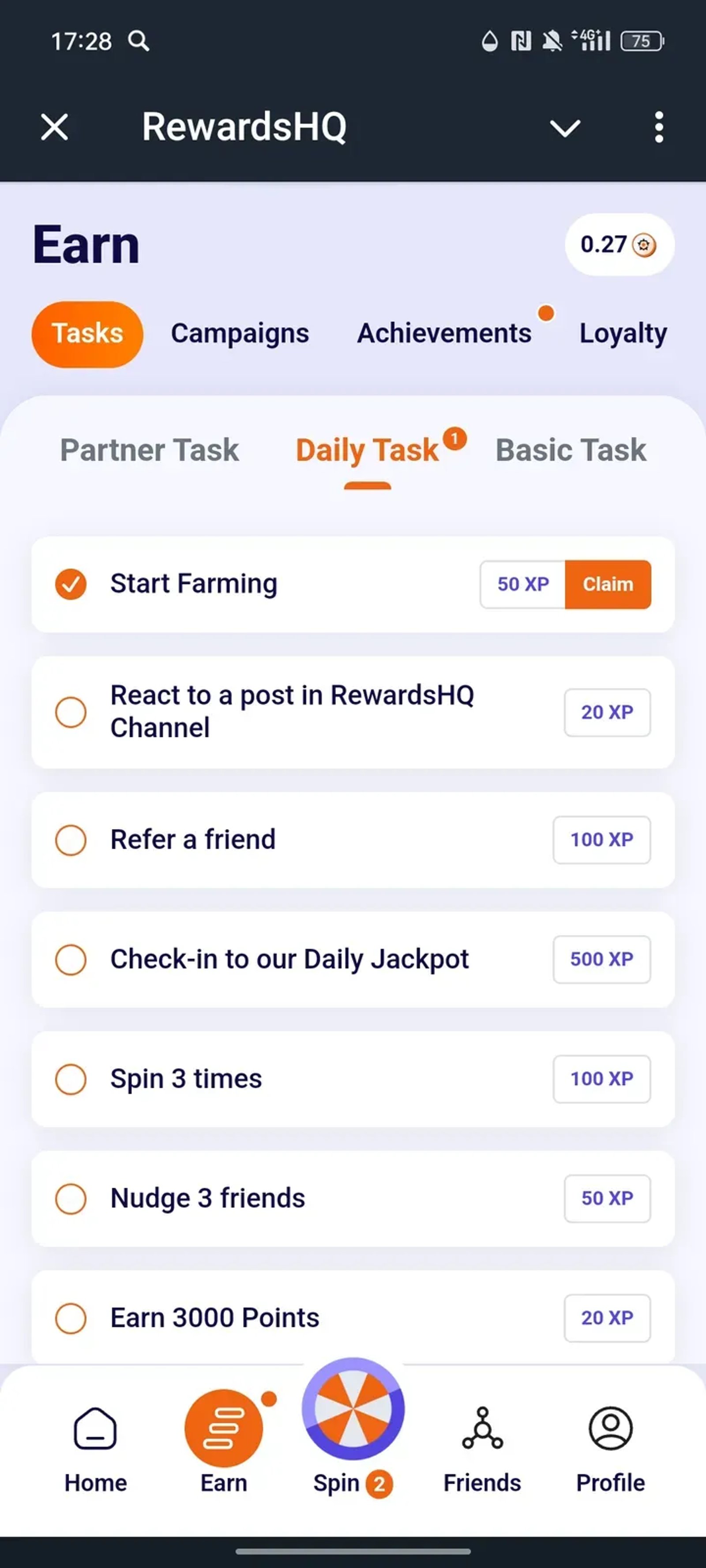 RewardsHQ в Телеграм — скриншот 2