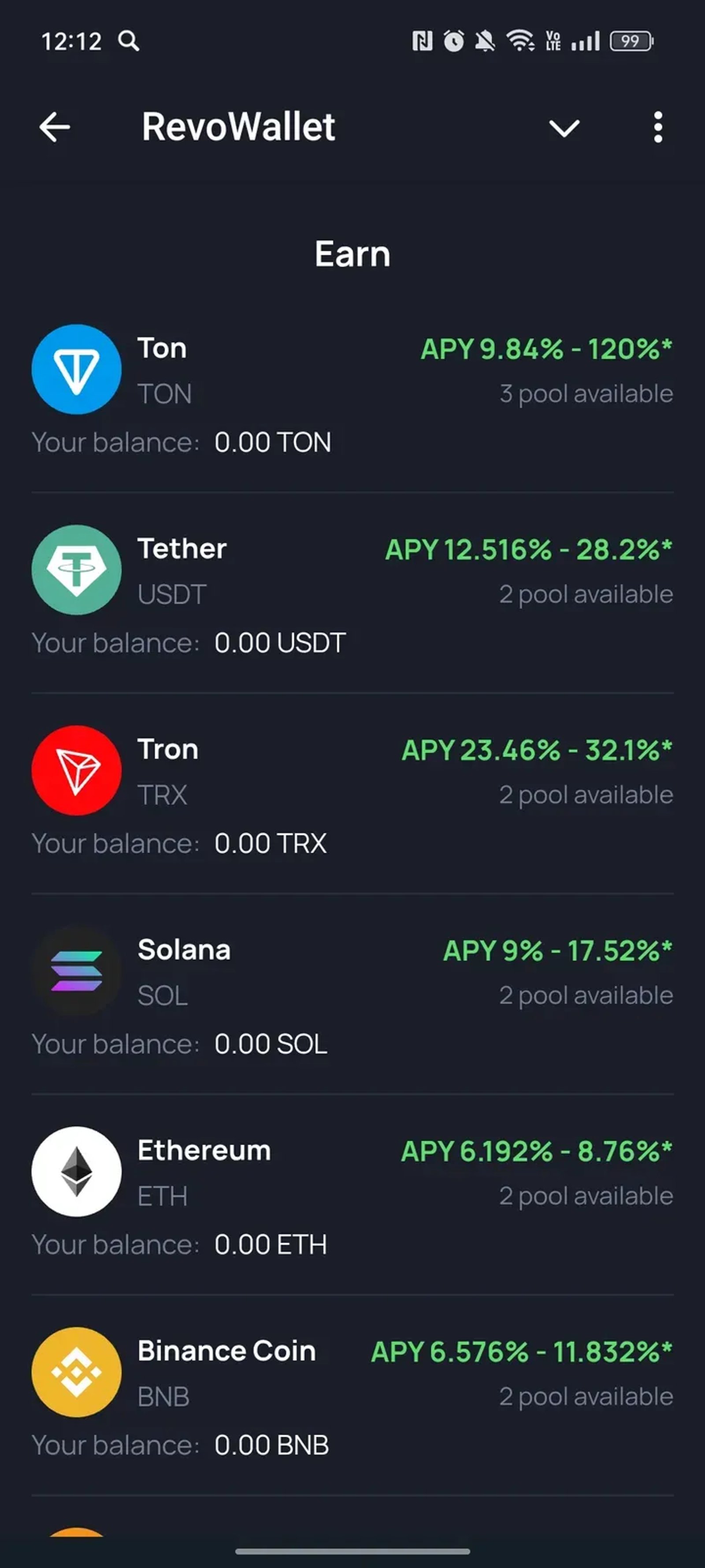 RevoWallet в Телеграм — скриншот 4