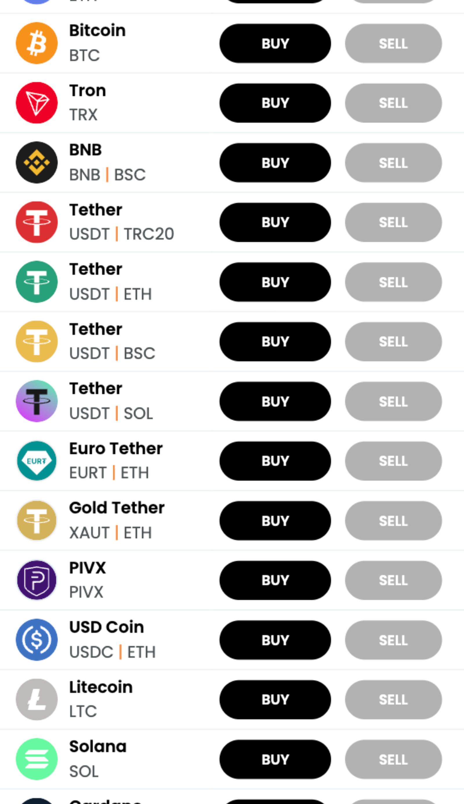 FinchPay в Телеграм — скриншот 2