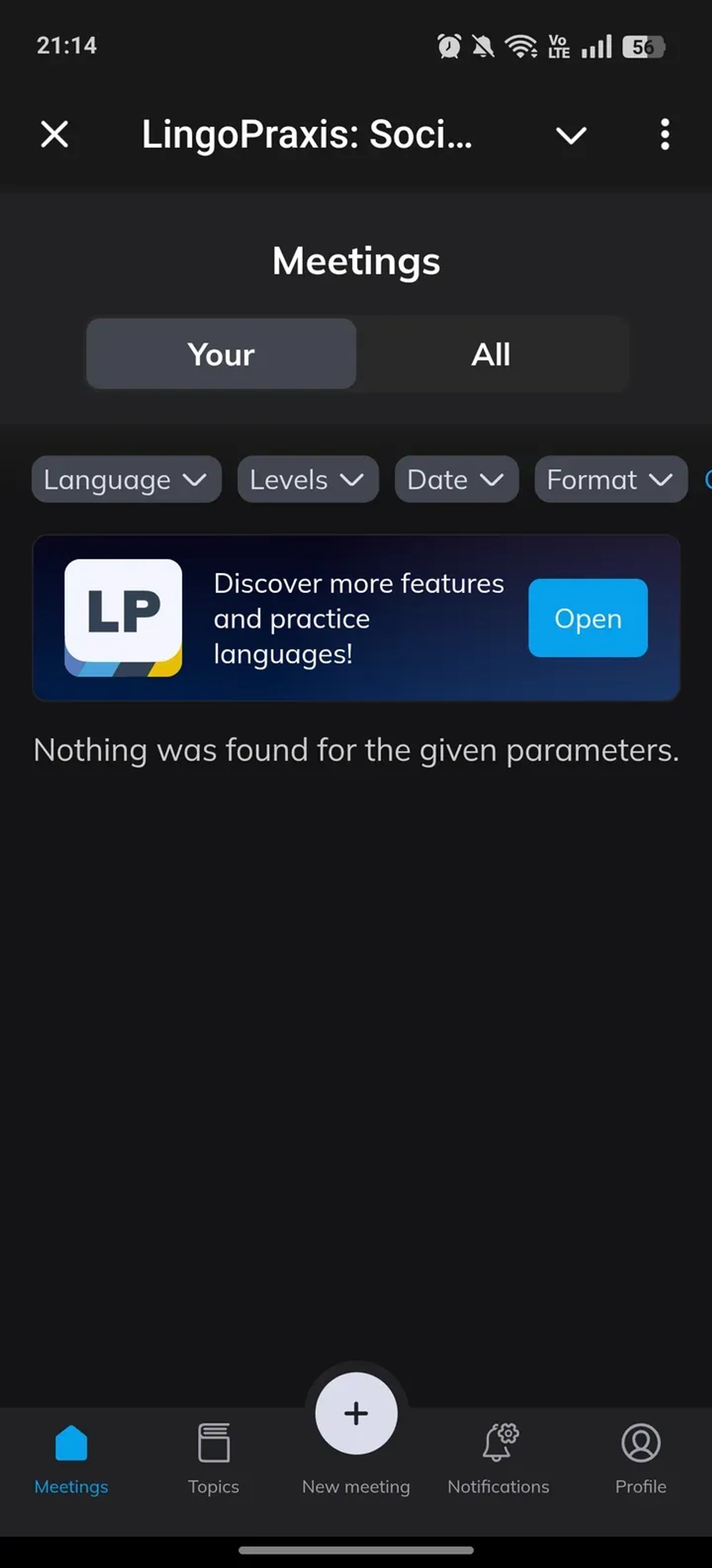 LingoPraxis: Social Speaking Club в Telegram — скриншот 2