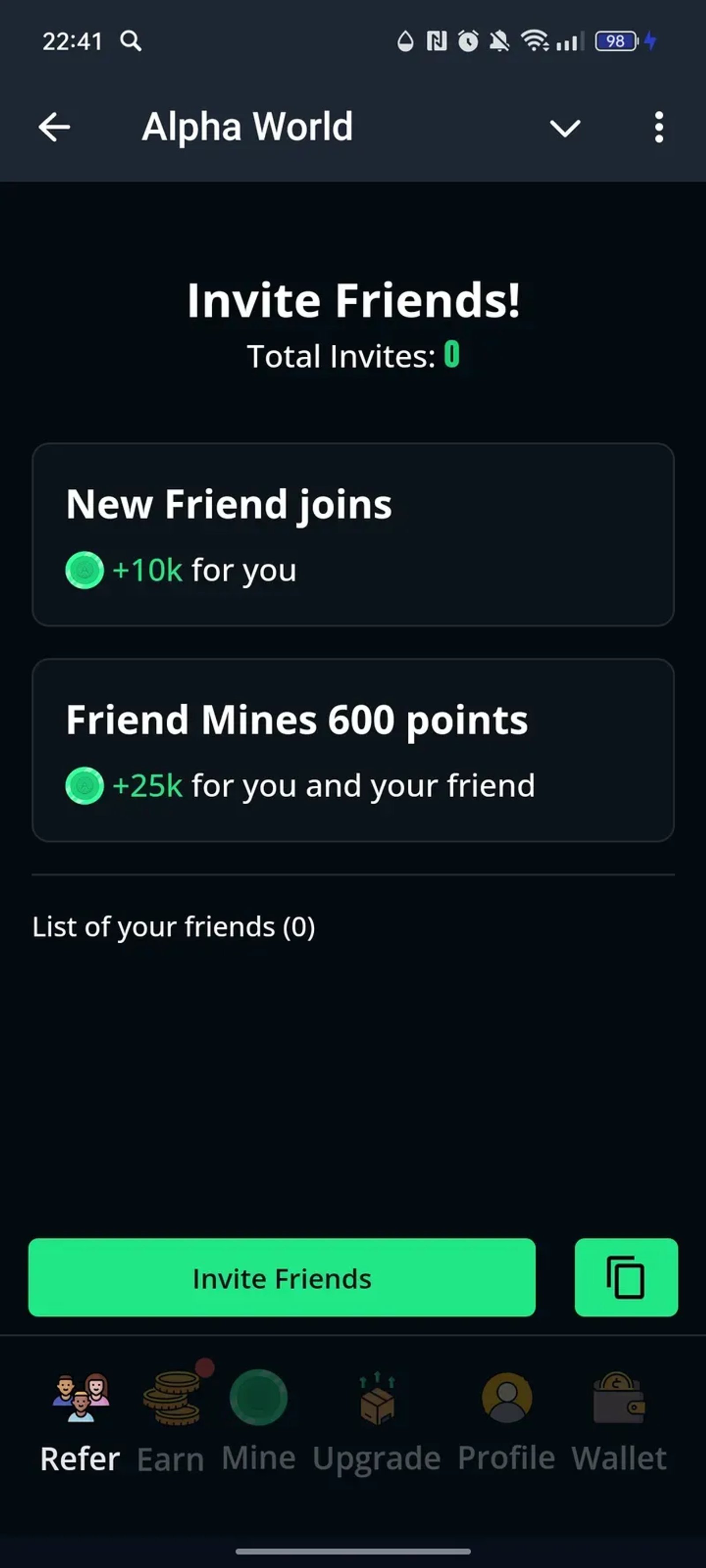 Alpha World в Телеграм — скриншот 3