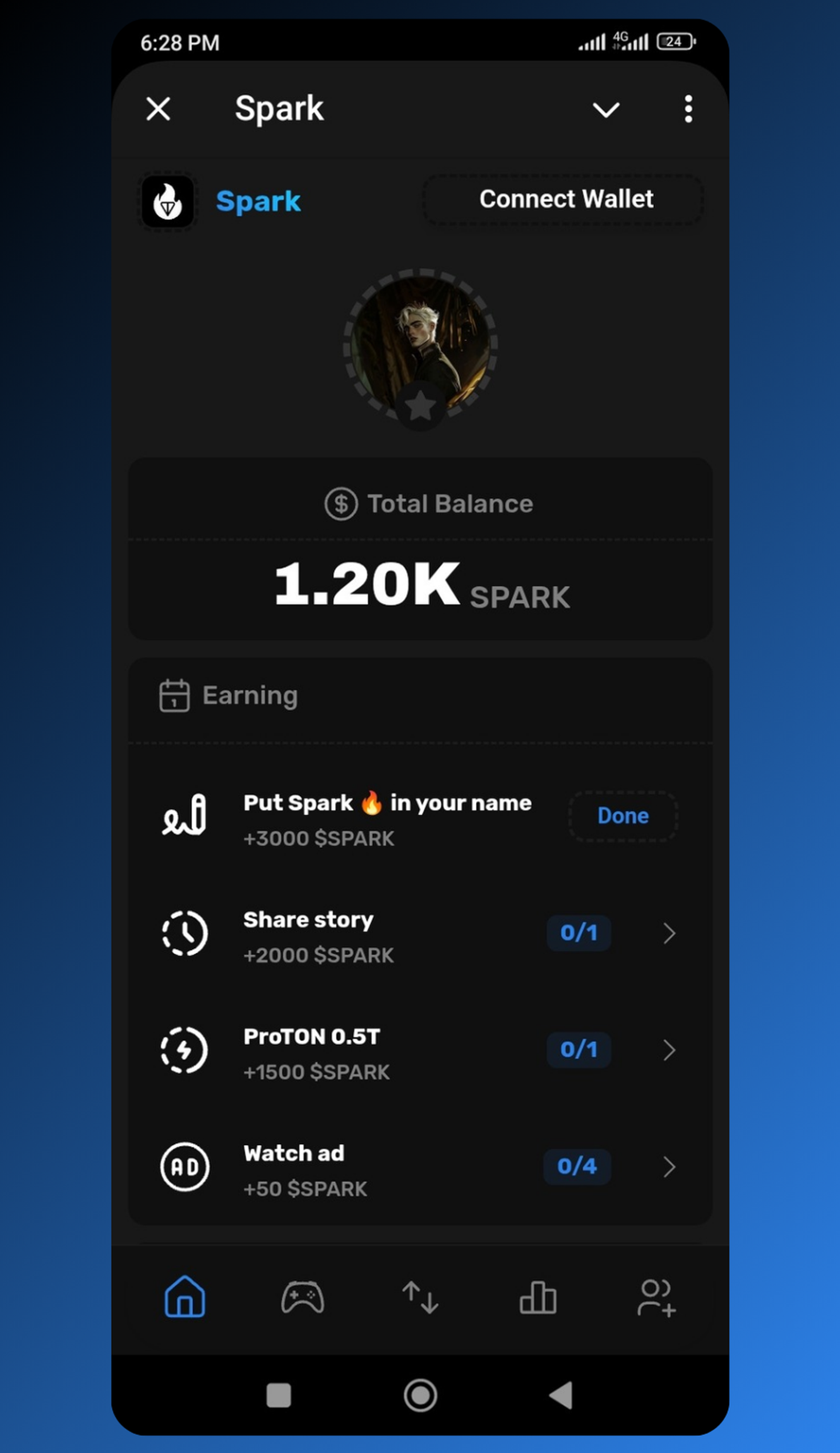 Spark в Телеграм — скриншот 1