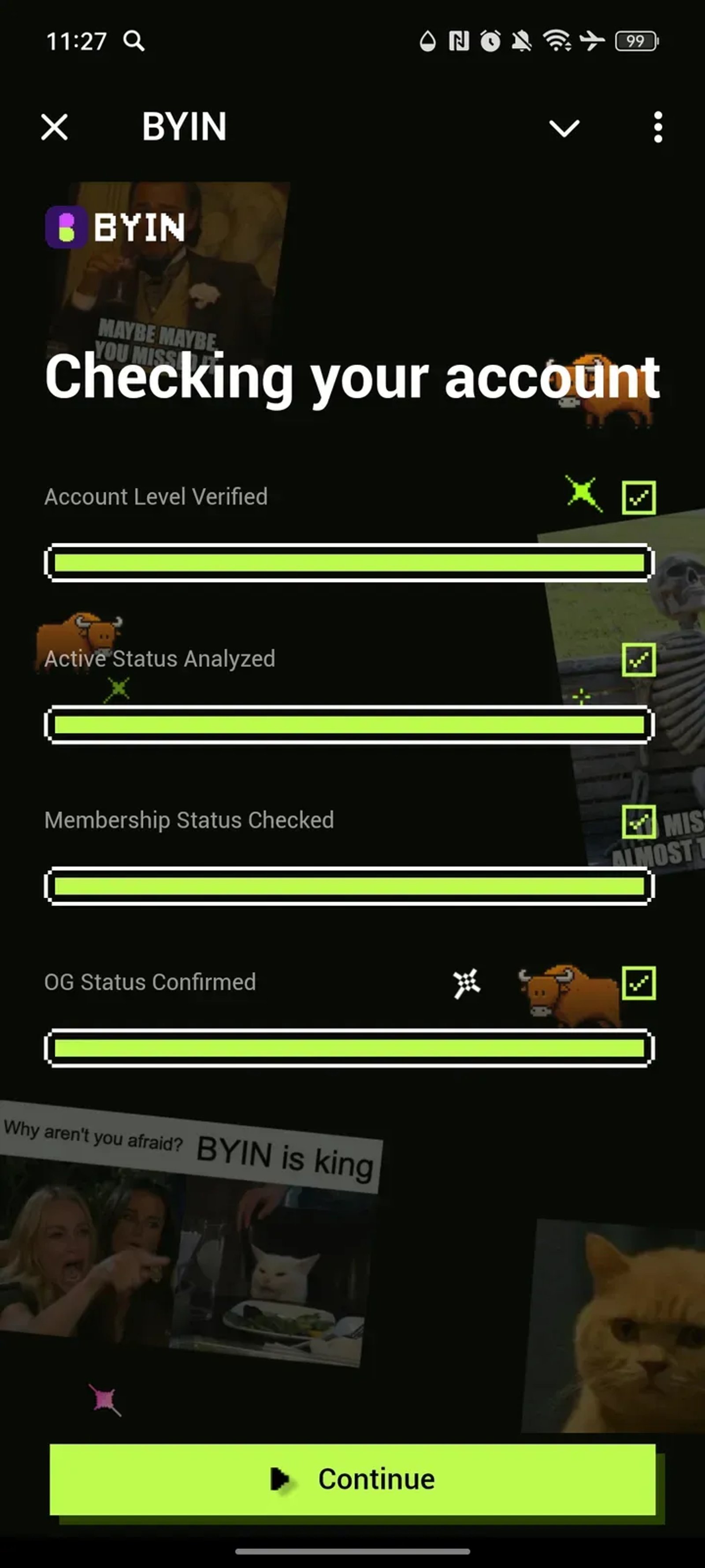 BYIN в Телеграм — скриншот 1