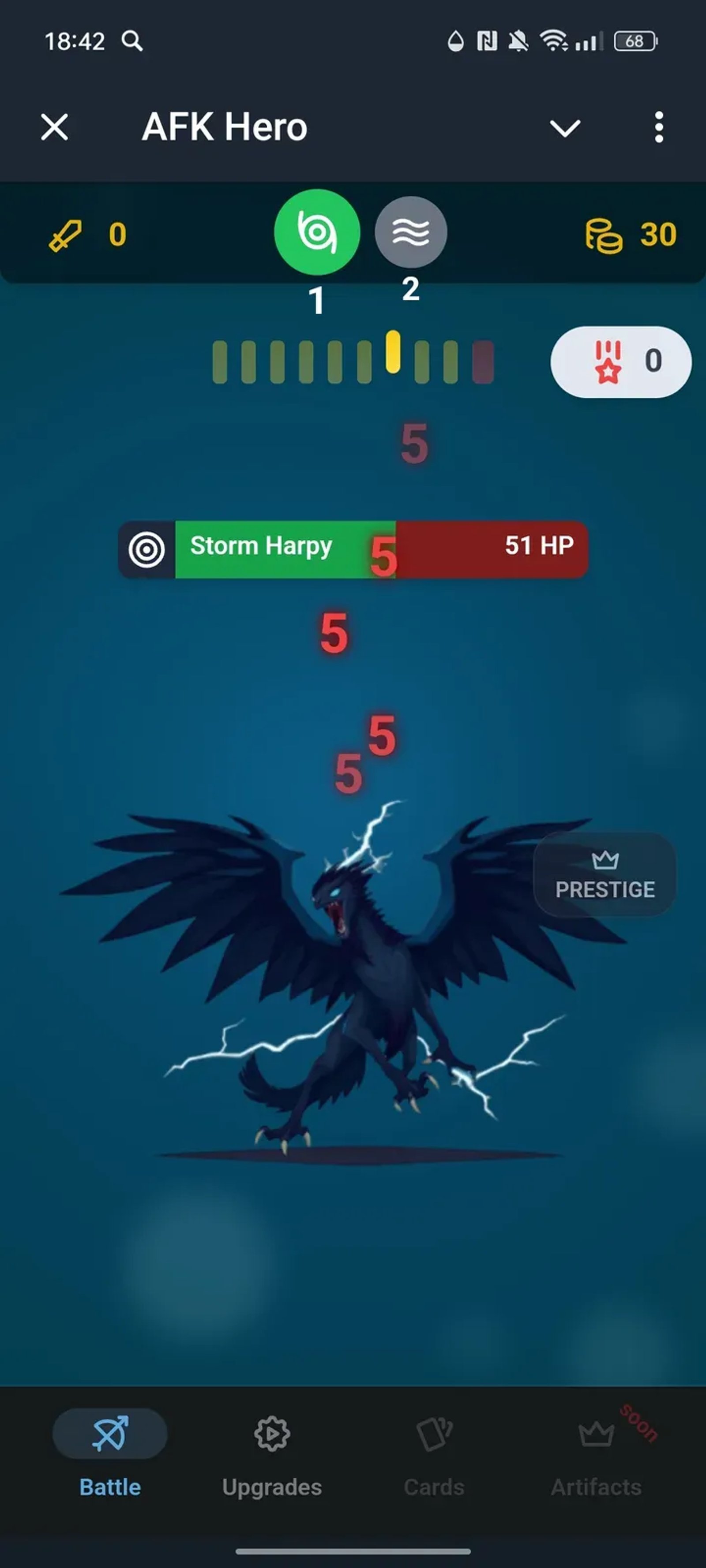 AFK Hero в Телеграм — скриншот 4