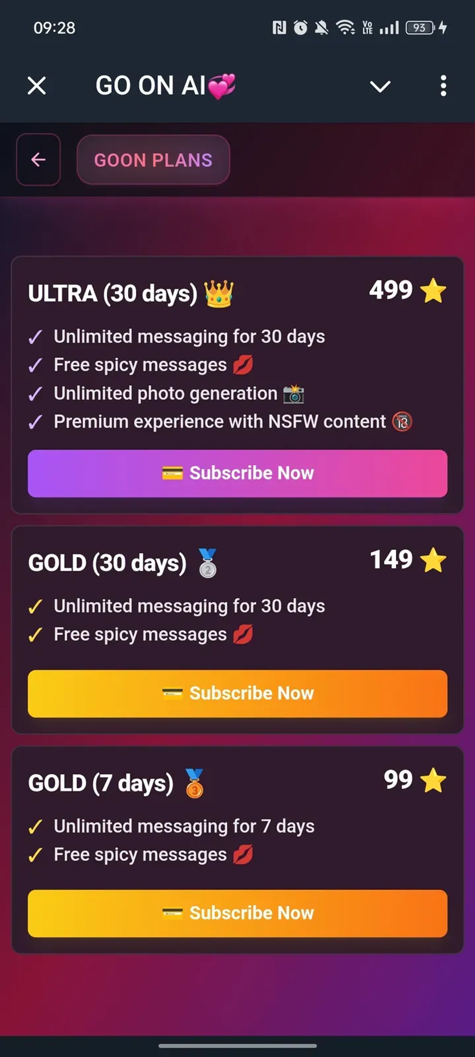 GO ON AI💞 в Телеграм — скриншот 2