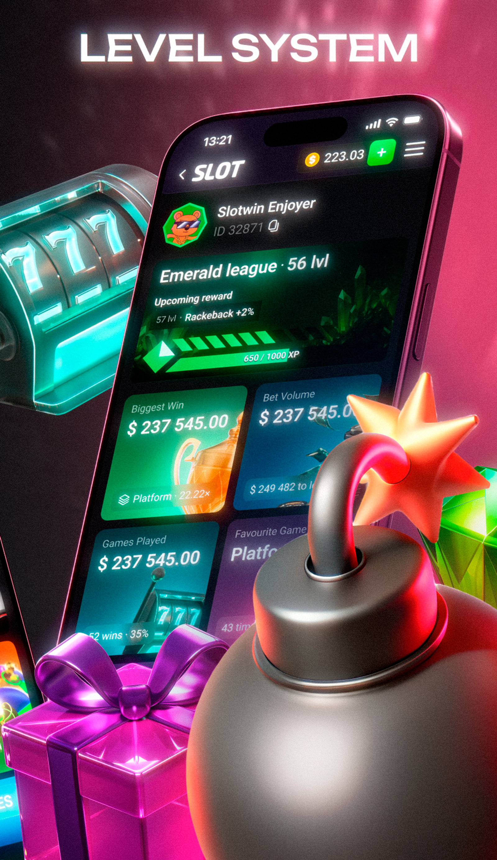 Slot.win в Телеграм — скриншот 2