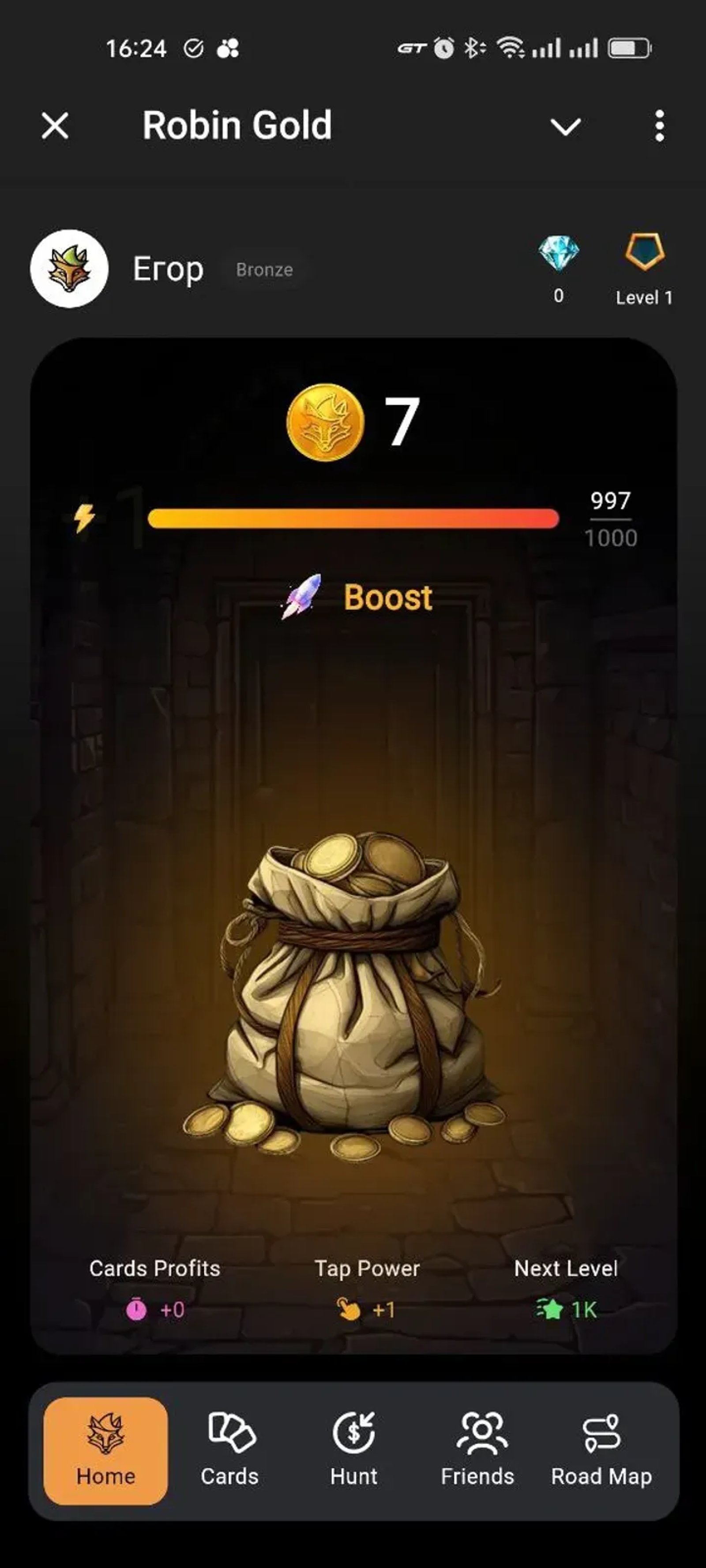 Robin Gold в Телеграм — скриншот 3