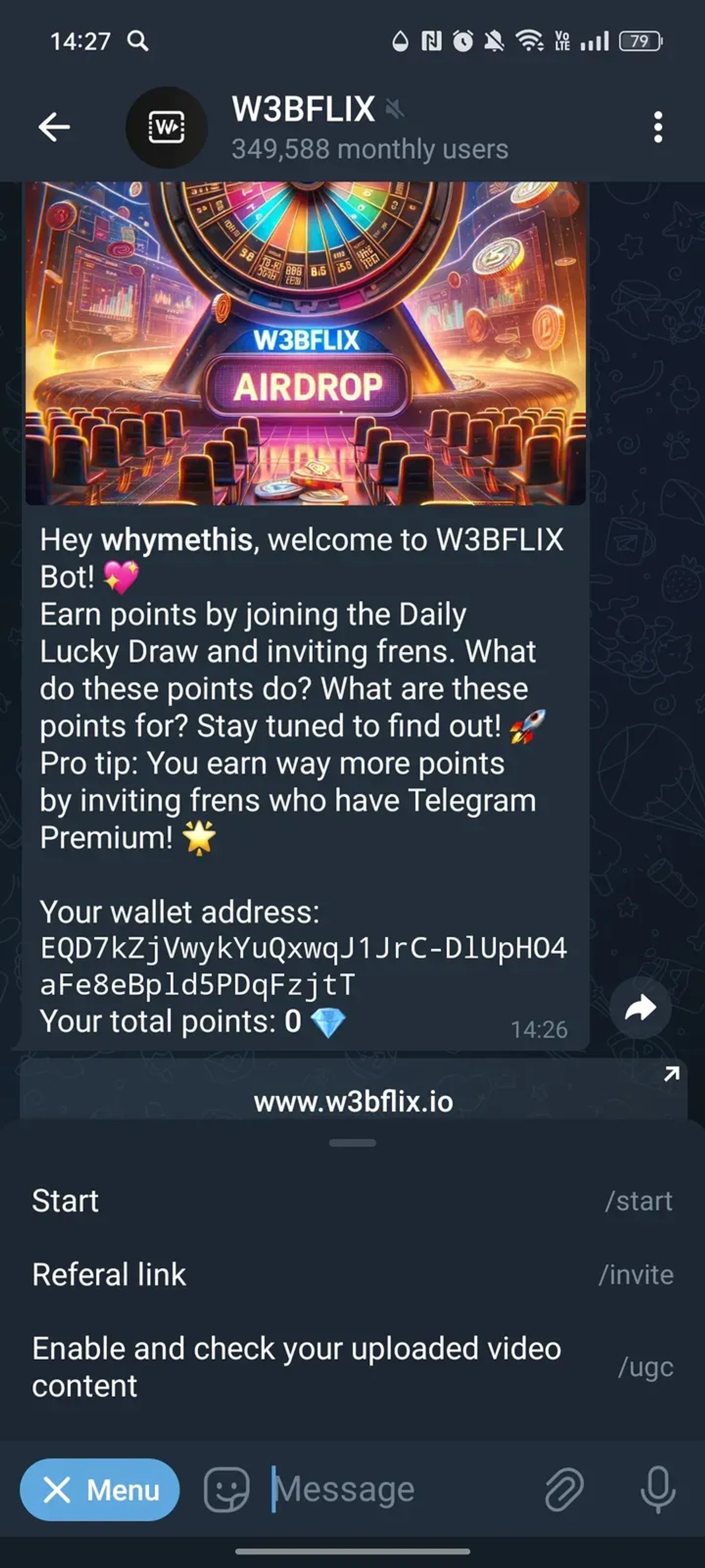 W3BFLIX в Телеграм — скриншот 3