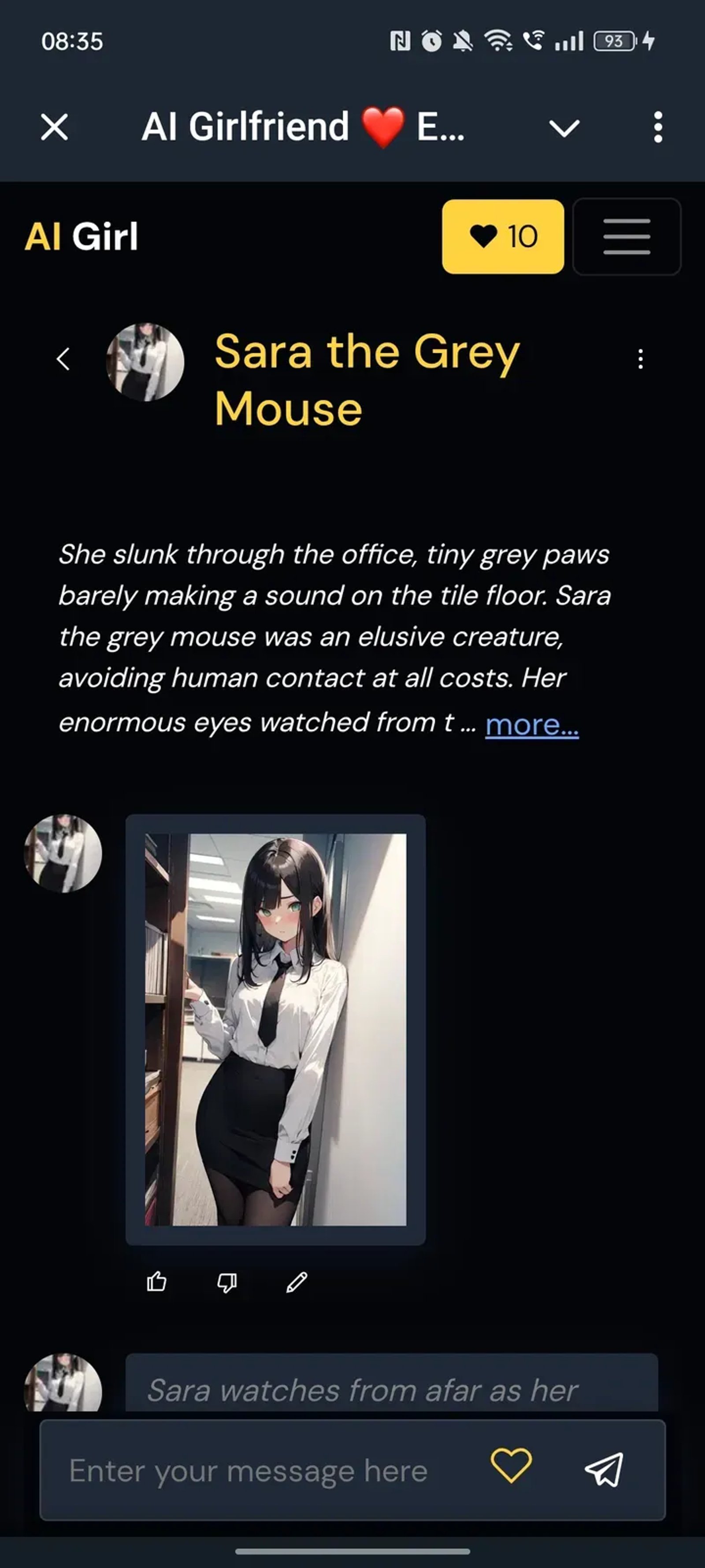 AI Girlfriend ❤️ Emma в Telegram — скриншот 3