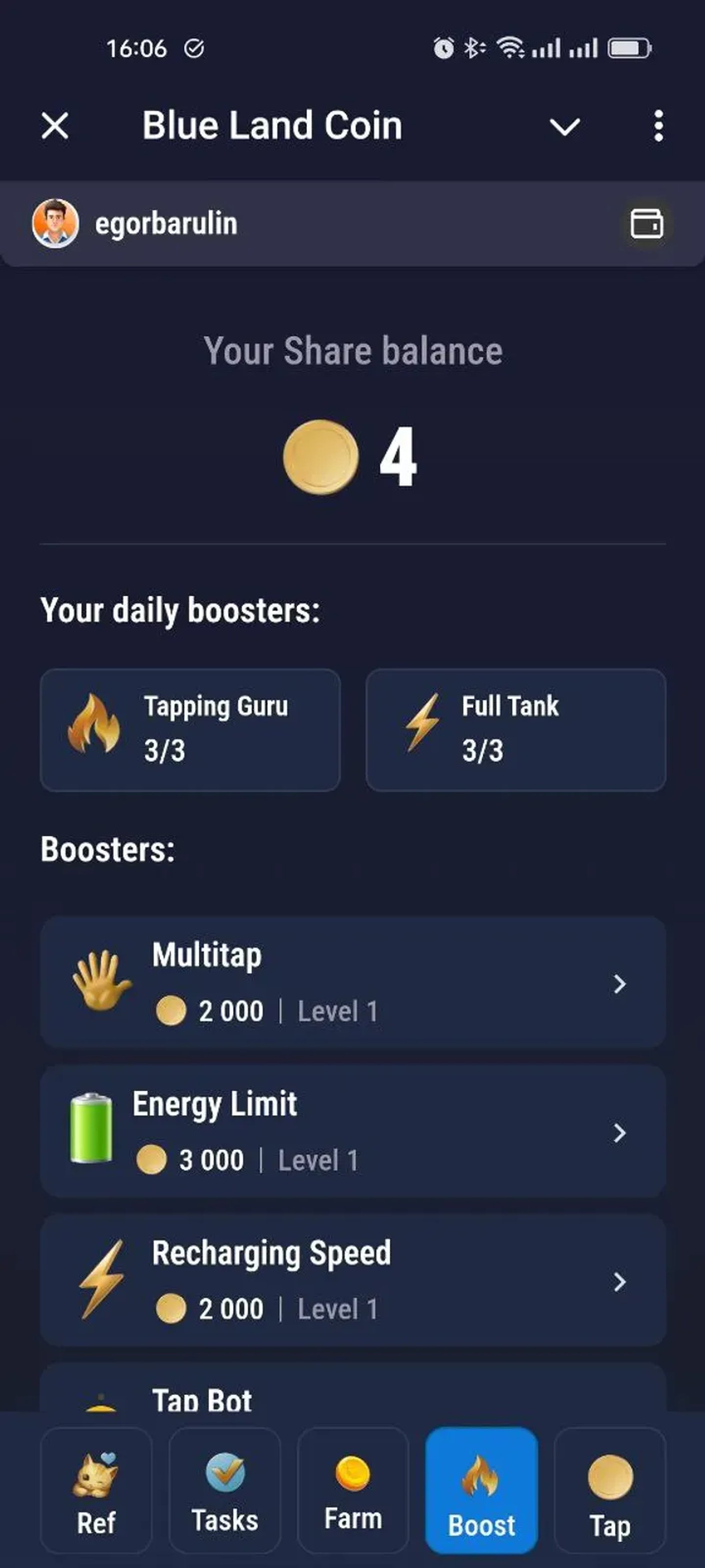 Blue Land Coin Telegram Screenshot 3