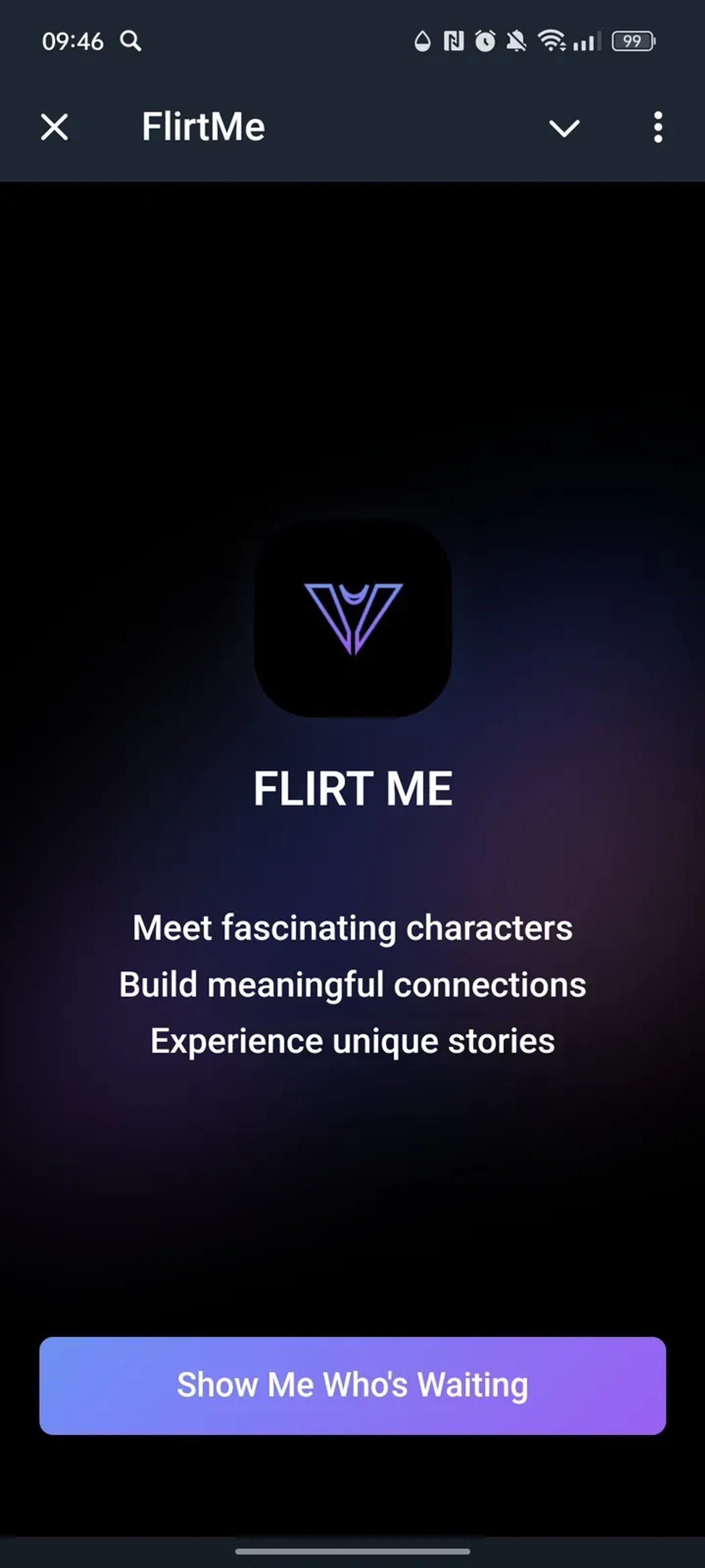 FlirtMe Telegram Screenshot 1