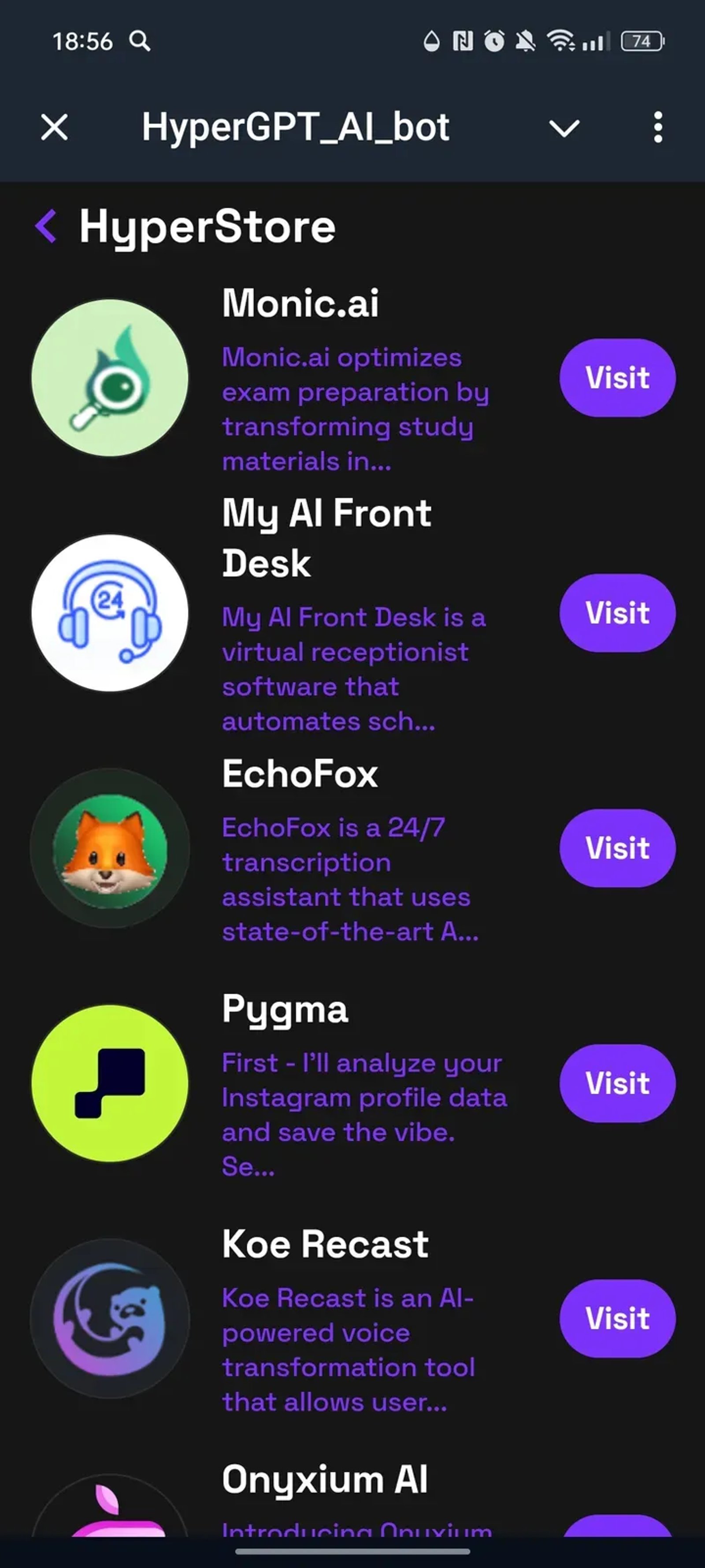 HyperGPT_AI_bot Telegram Screenshot 2