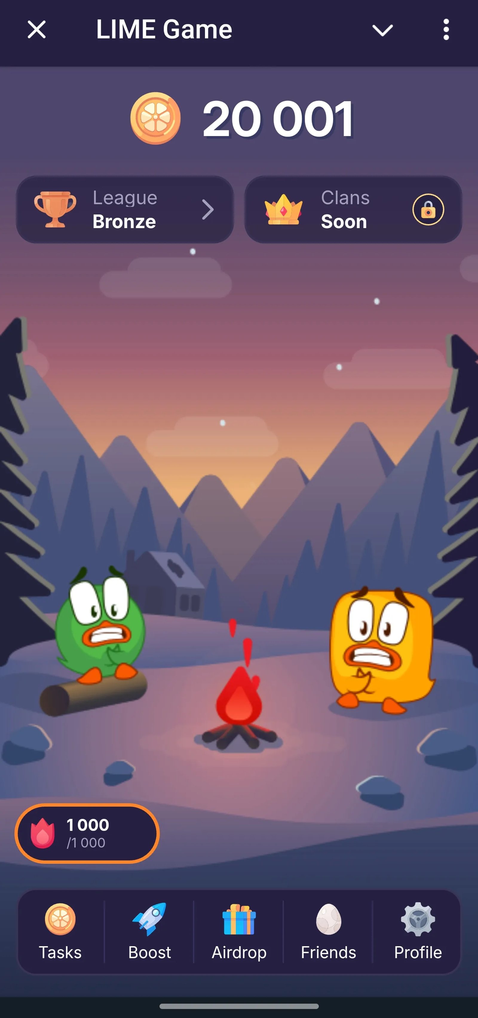 LIME Game в Телеграм — скриншот 1