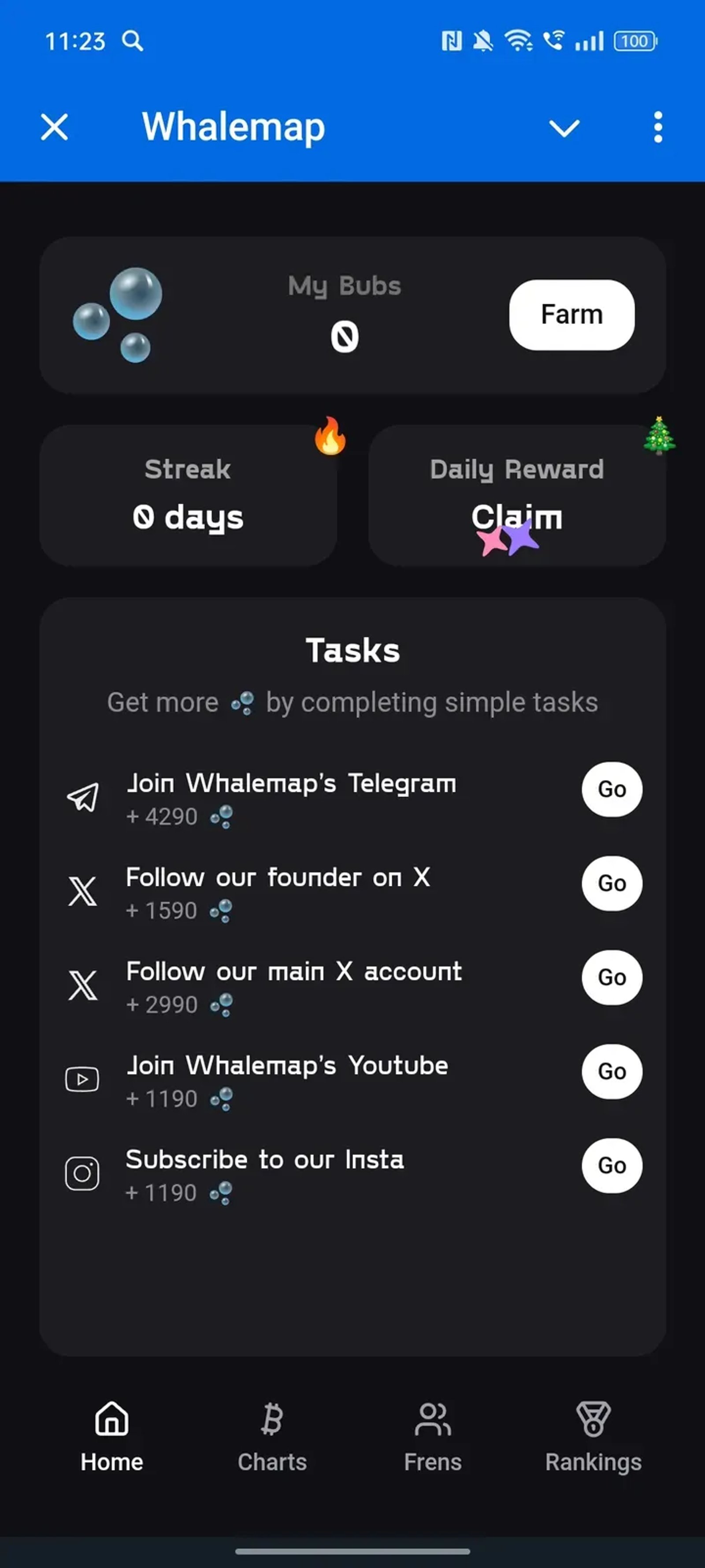 Whalemap в Телеграм — скриншот 2