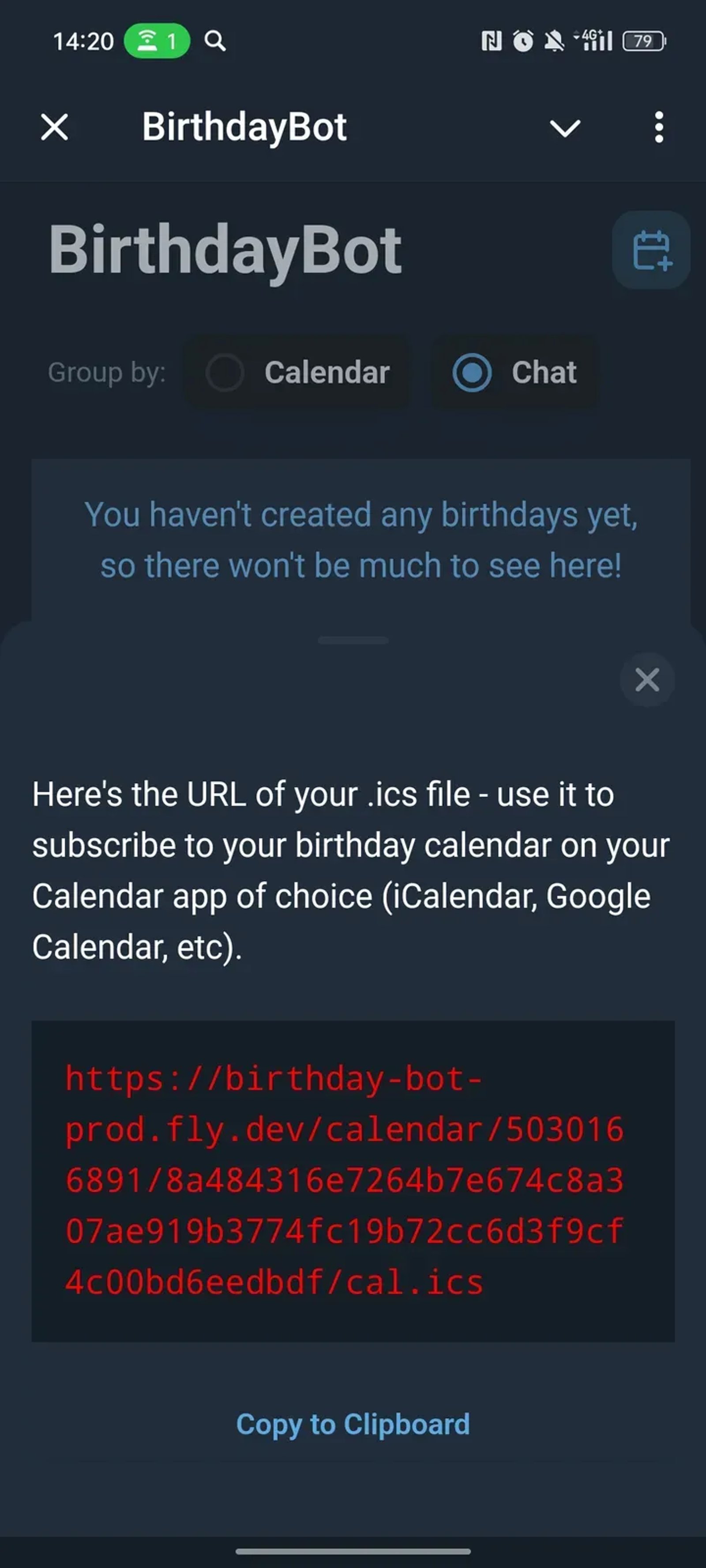 BirthdayBot в Телеграм — скриншот 4