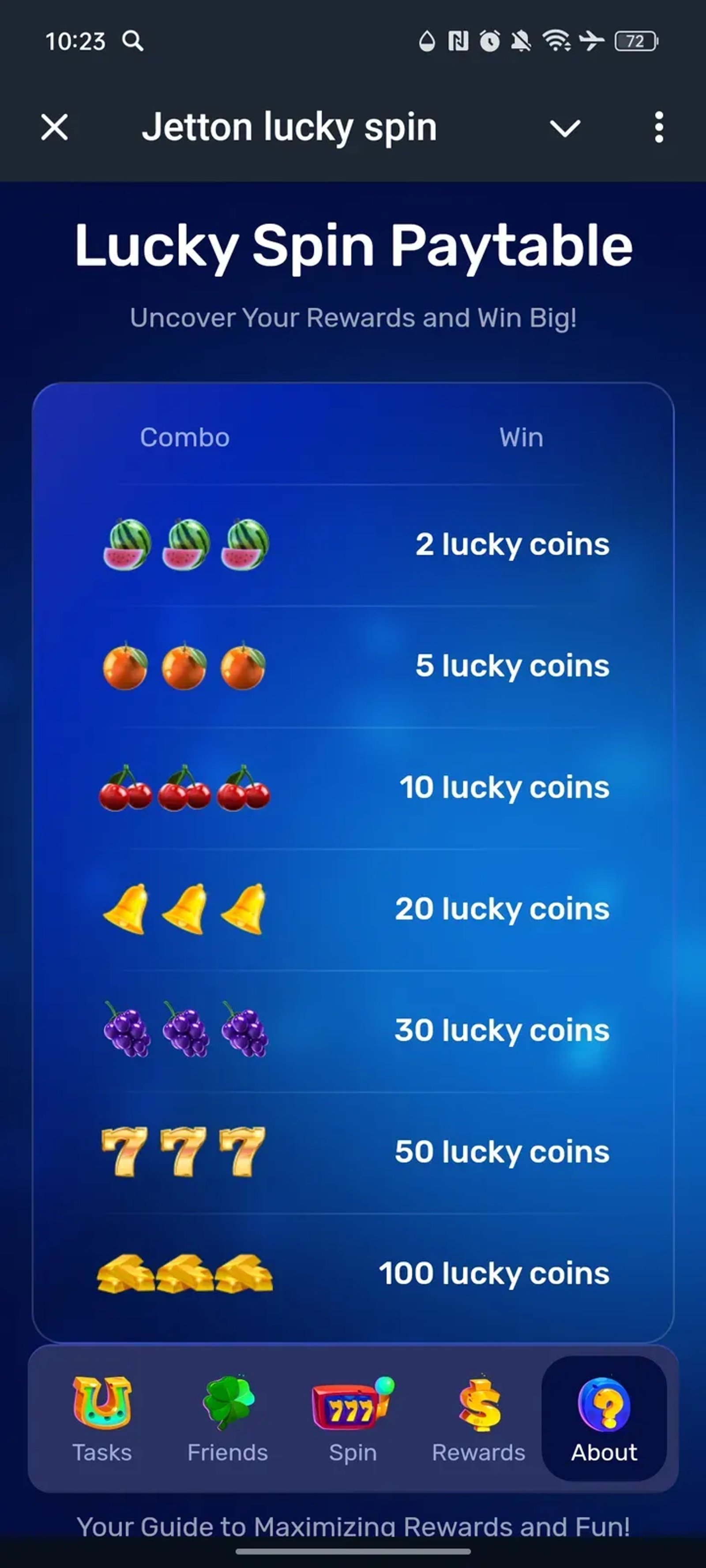 Jetton lucky spin в Телеграм — скриншот 5