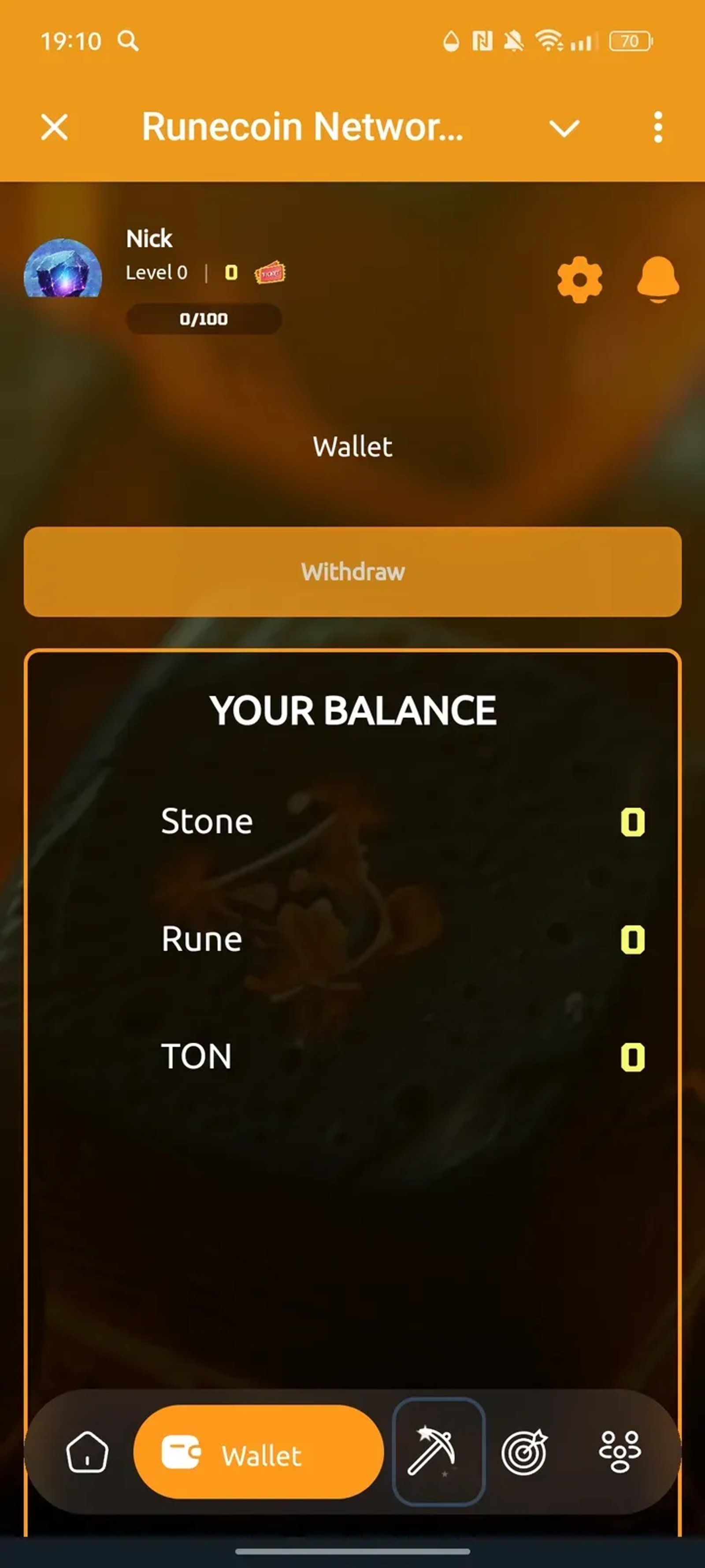 Runecoin Network Bot в Телеграм — скриншот 2