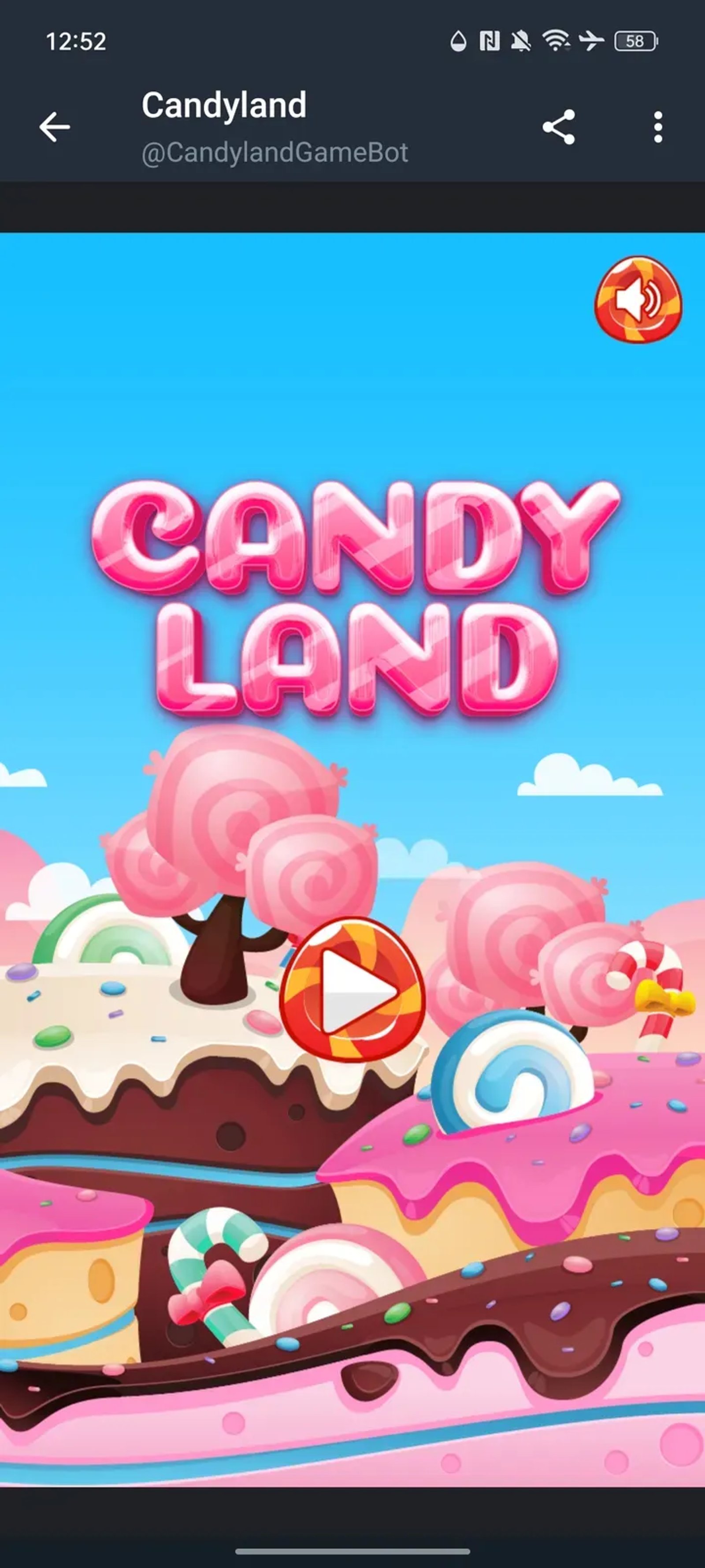 Candyland Game в Телеграм — скриншот 1