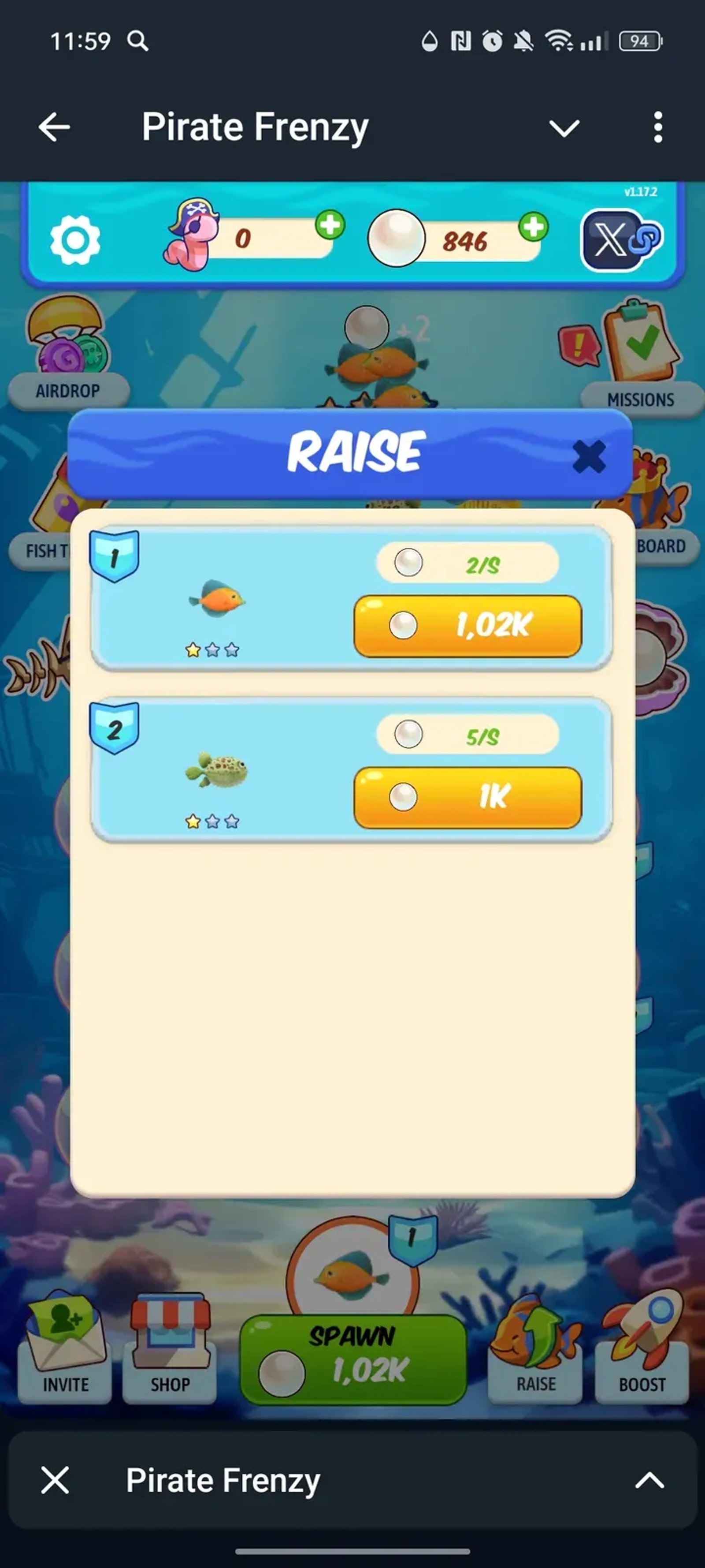 Pirate Frenzy в Телеграм — скриншот 2