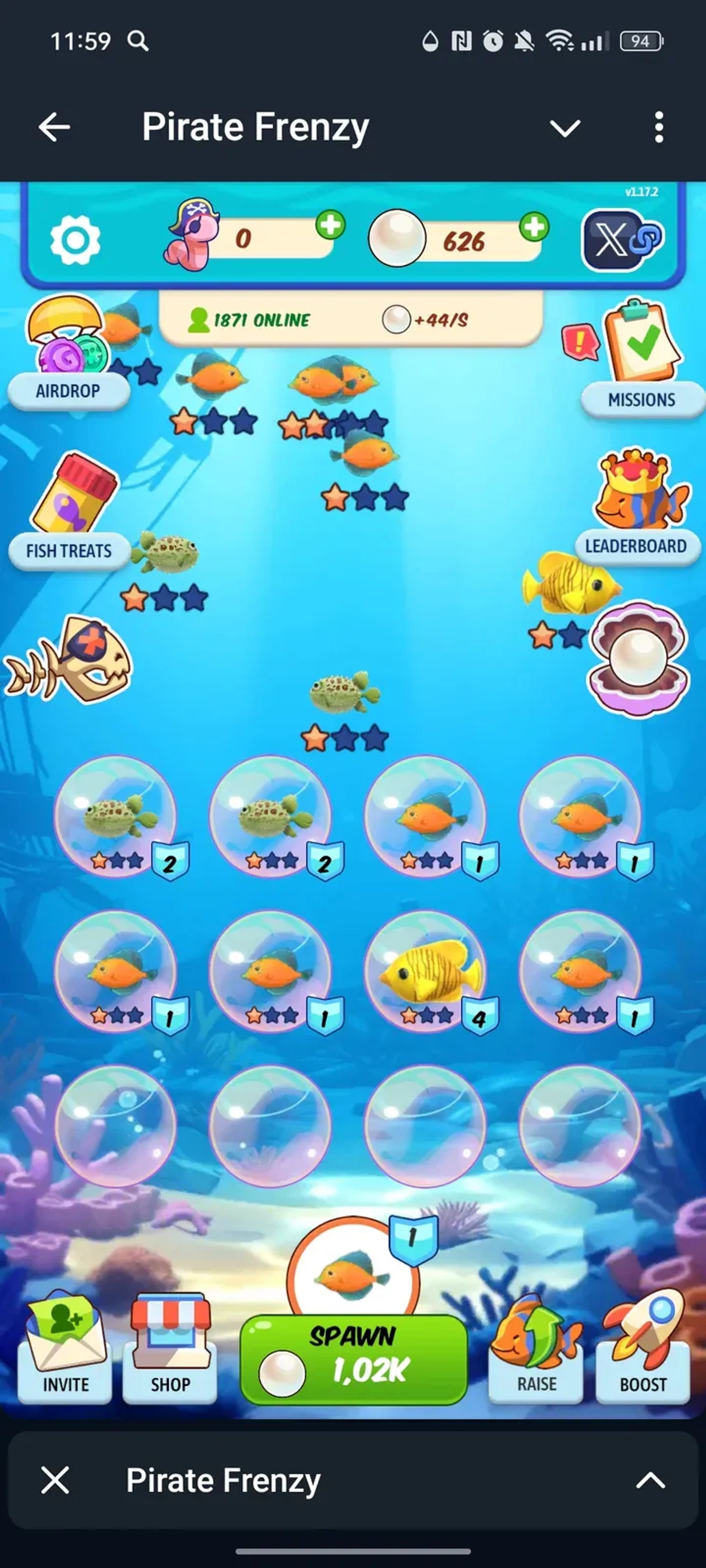 Pirate Frenzy в Телеграм — скриншот 1