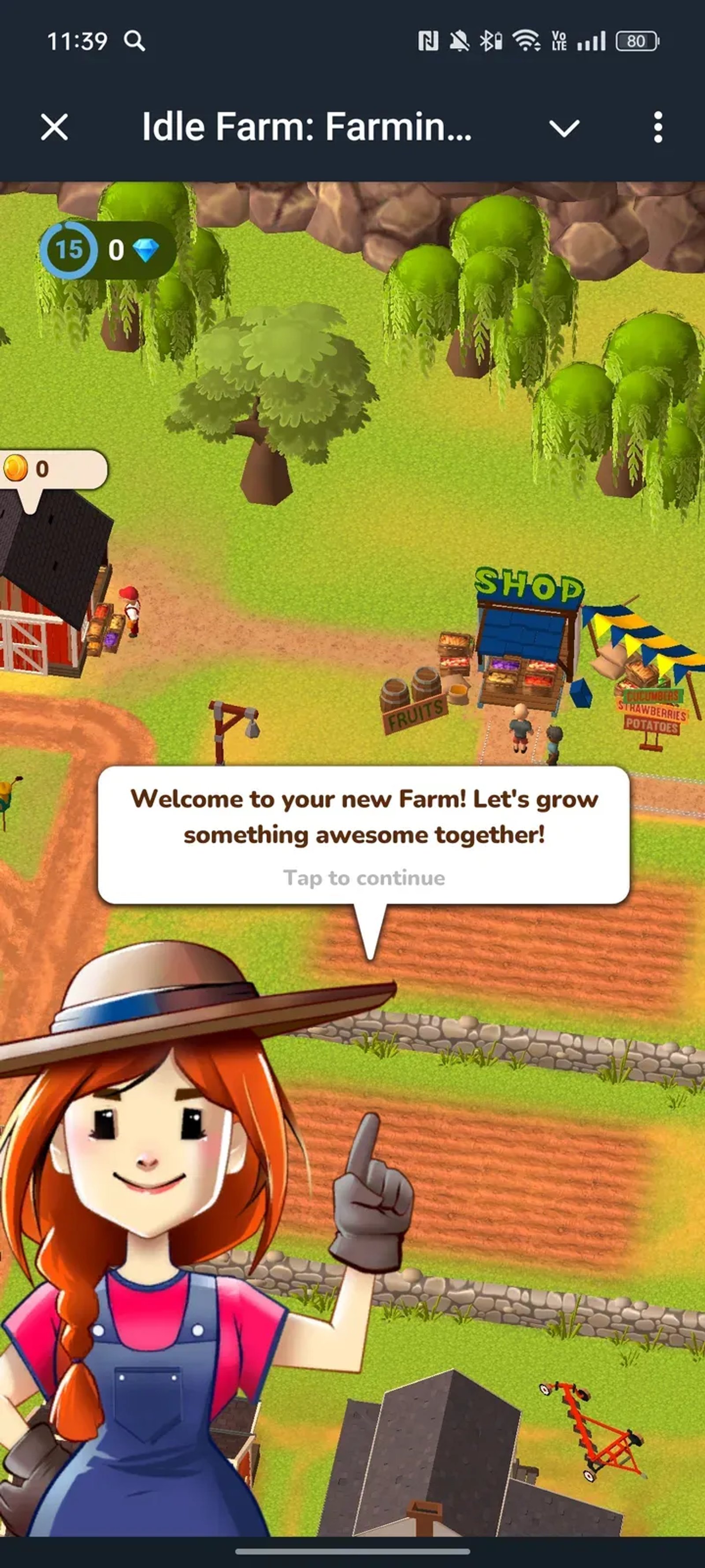 Idle Farm: Farming Simulator в Telegram — скриншот 1