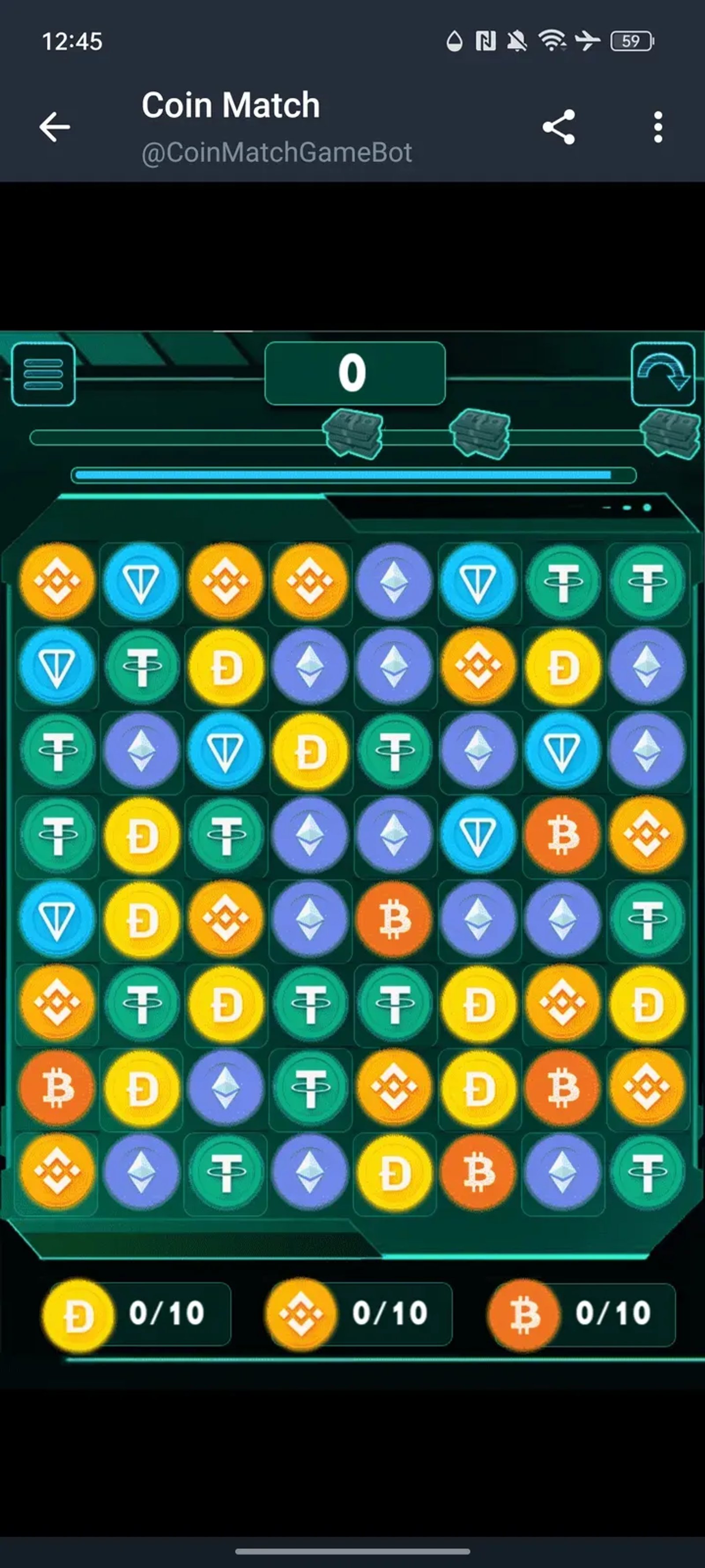 Coin Match Game в Телеграм — скриншот 2
