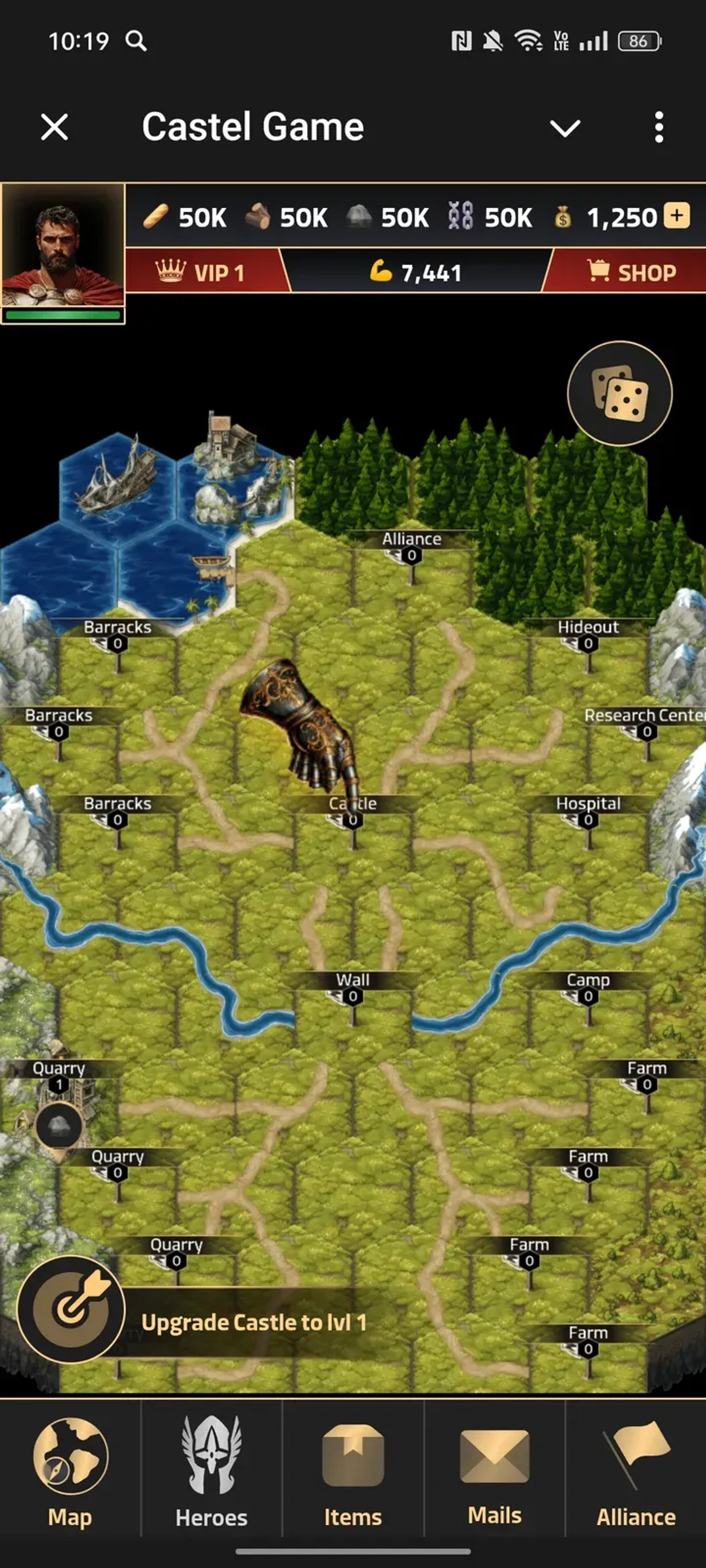 Castel Game Telegram Screenshot 2