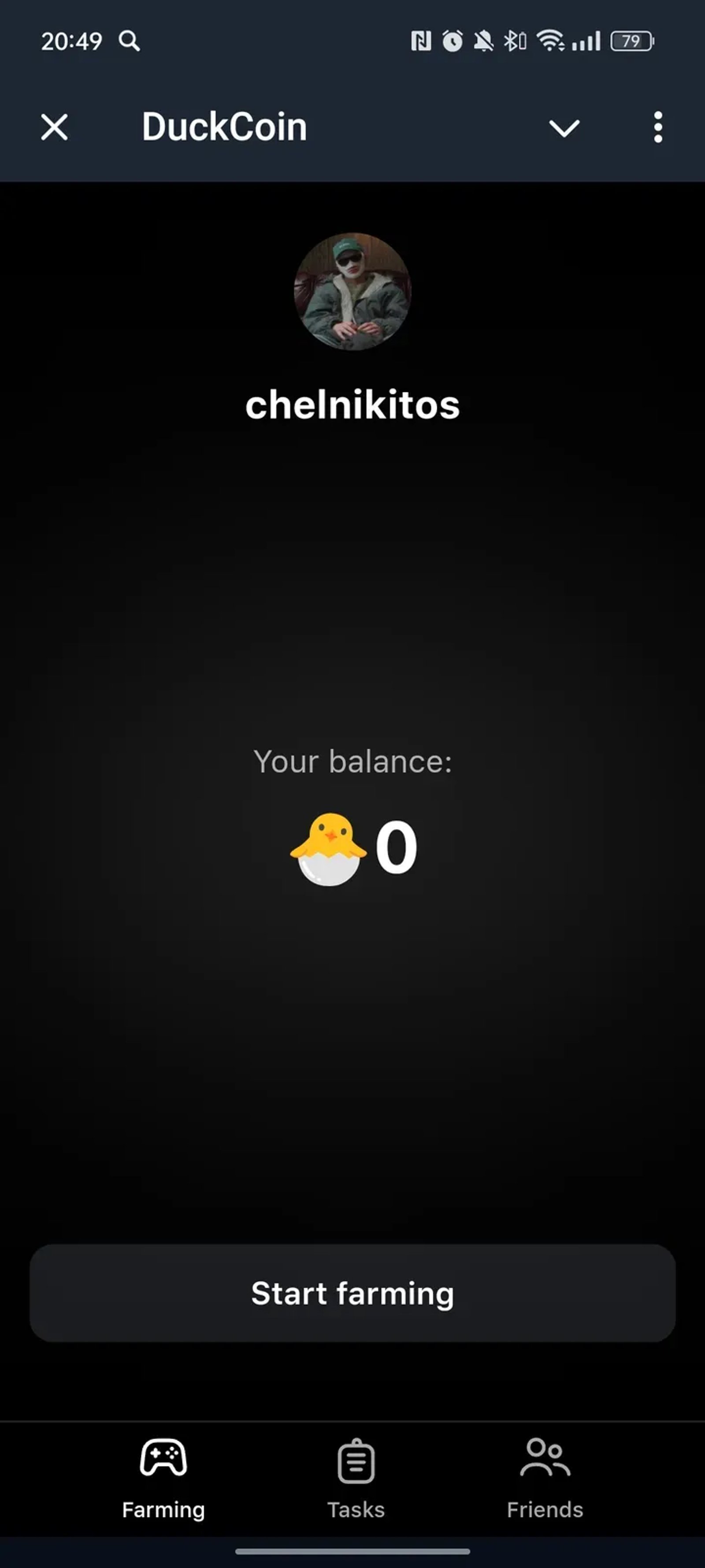 DuckCoin в Телеграм — скриншот 1