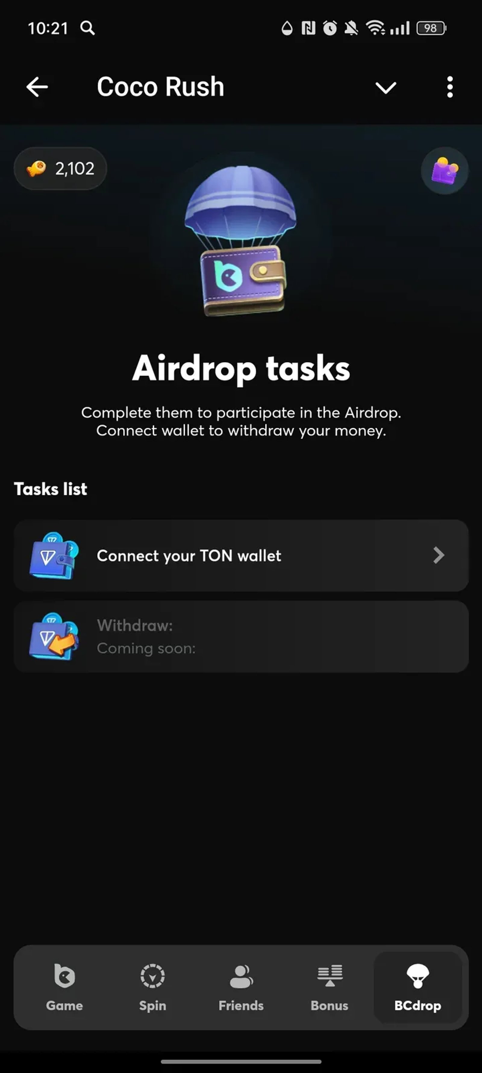 Coco Rush в Телеграм — скриншот 4