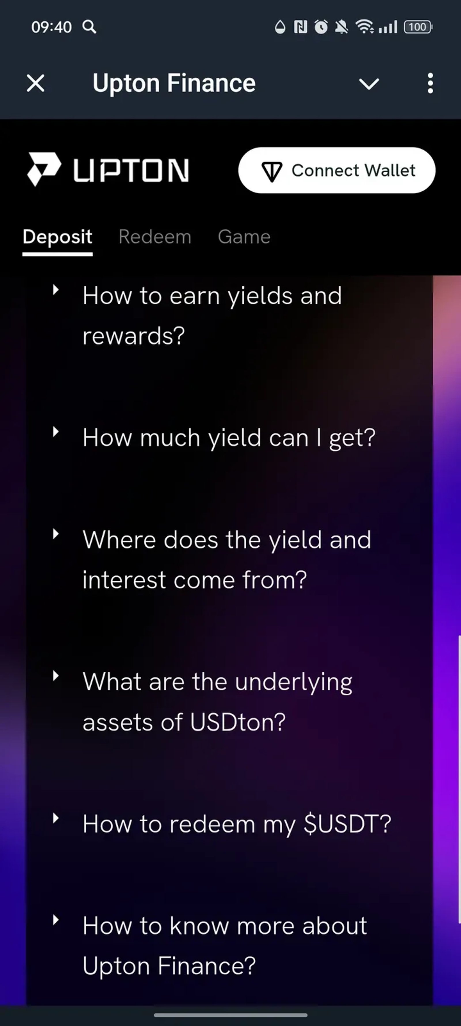 Upton Finance в Телеграм — скриншот 4