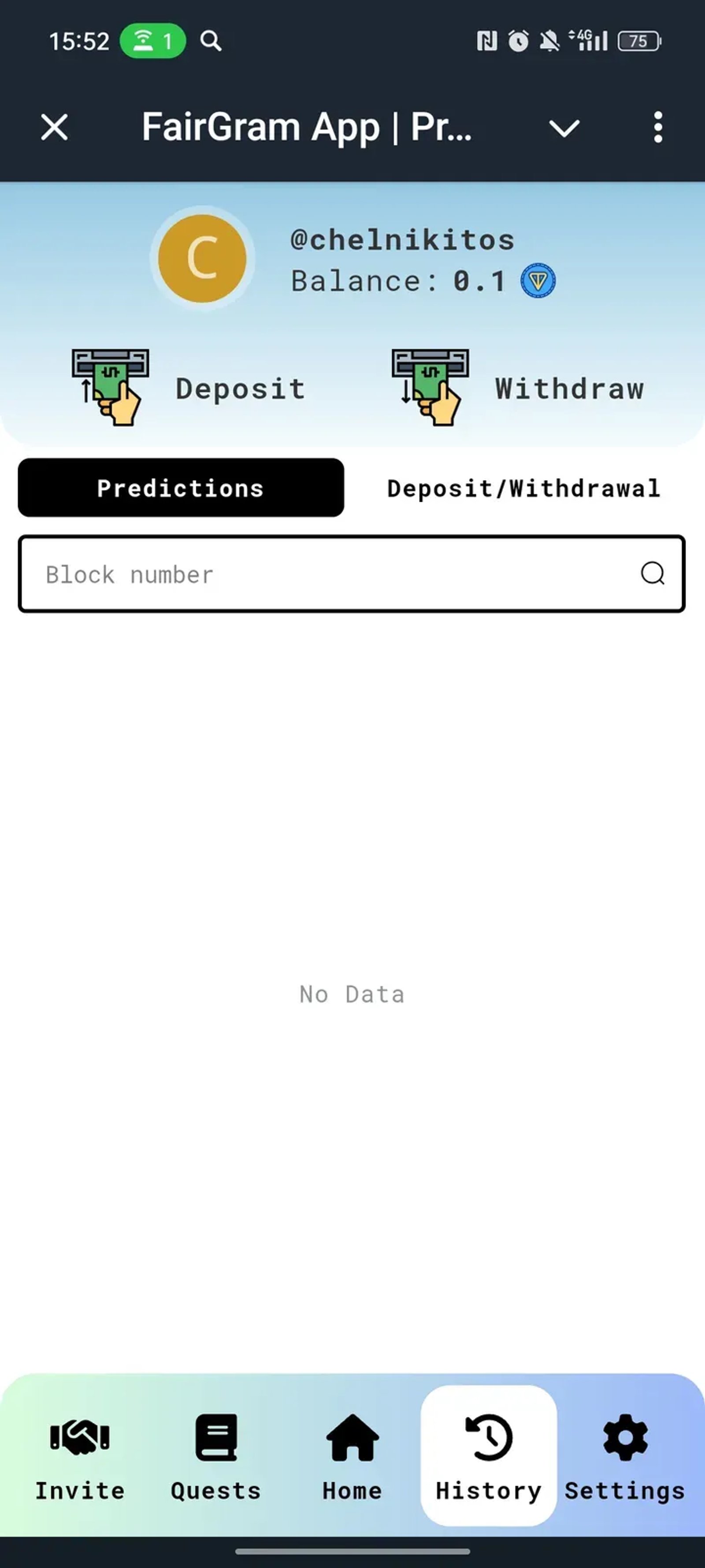 FairGram App | Predict Odd/Even/Small/Big of gas on Telegram в Телеграм — скриншот 4