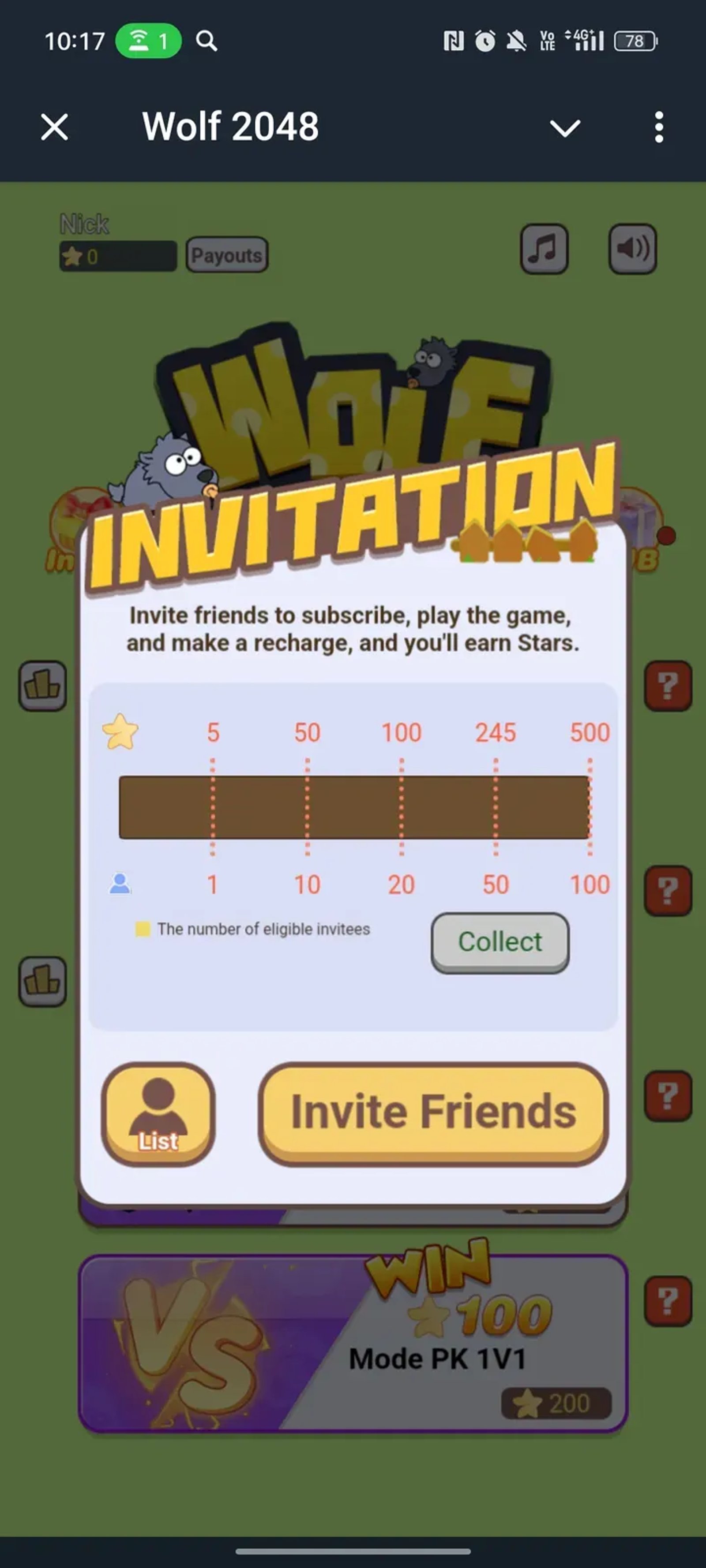 Wolf 2048 в Телеграм — скриншот 3