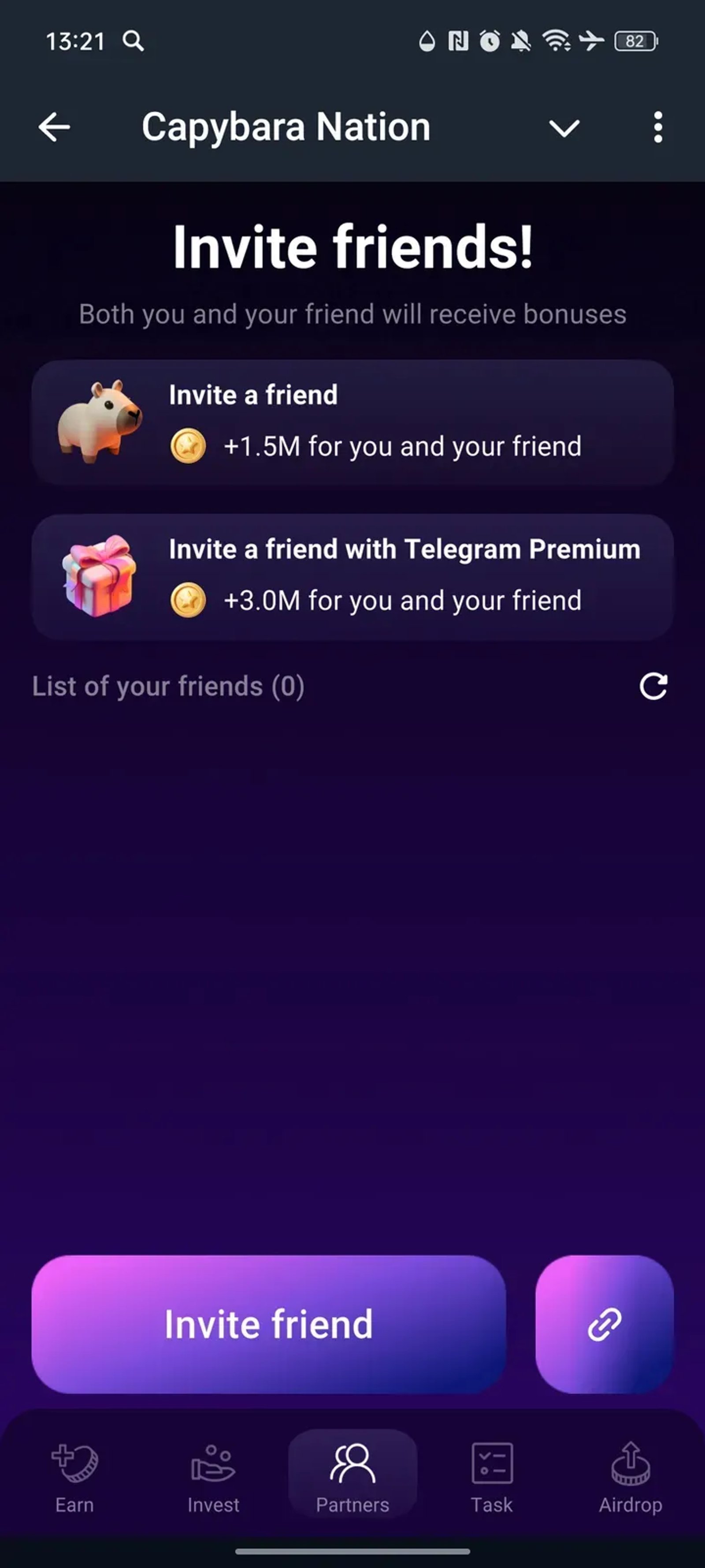 Capybara Nation в Телеграм — скриншот 3