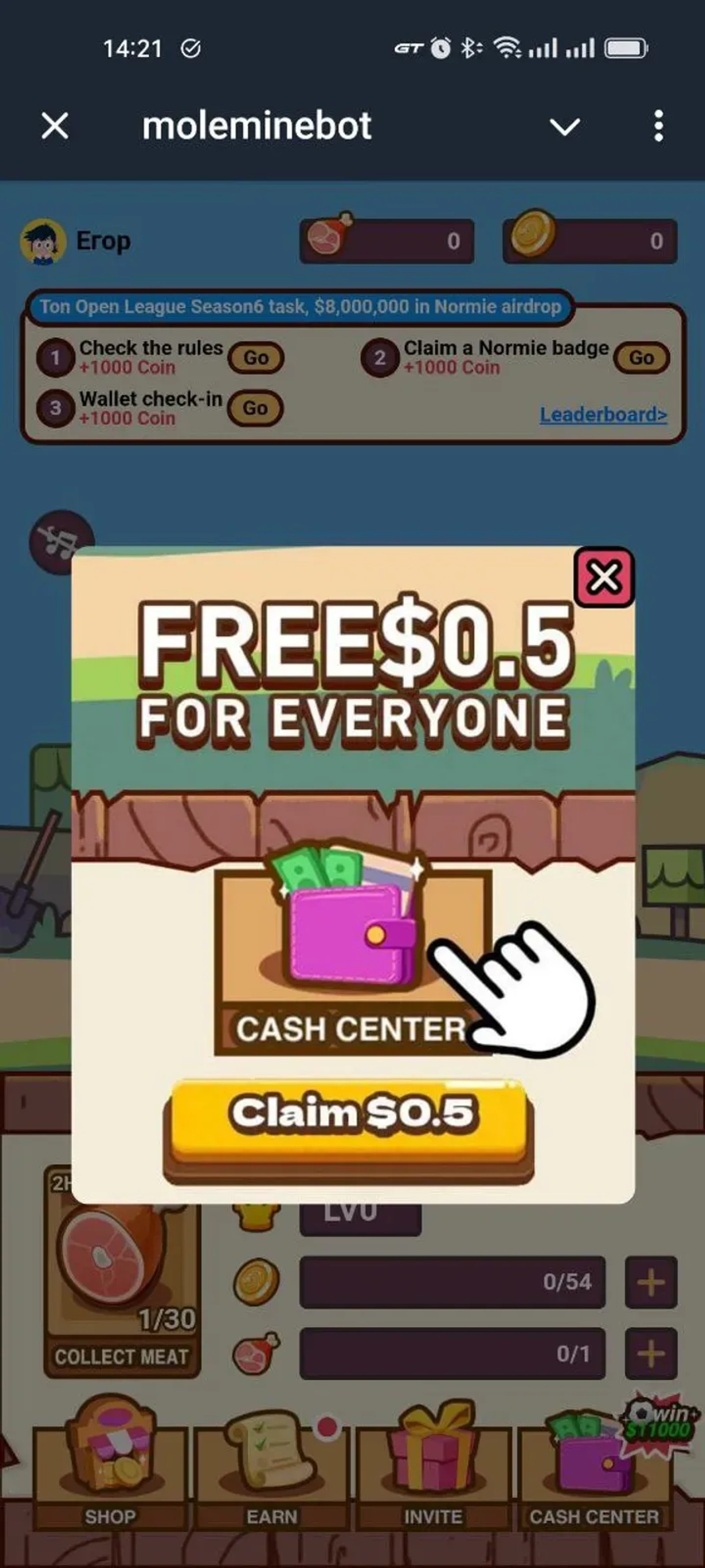 moleminebot Telegram Screenshot 7