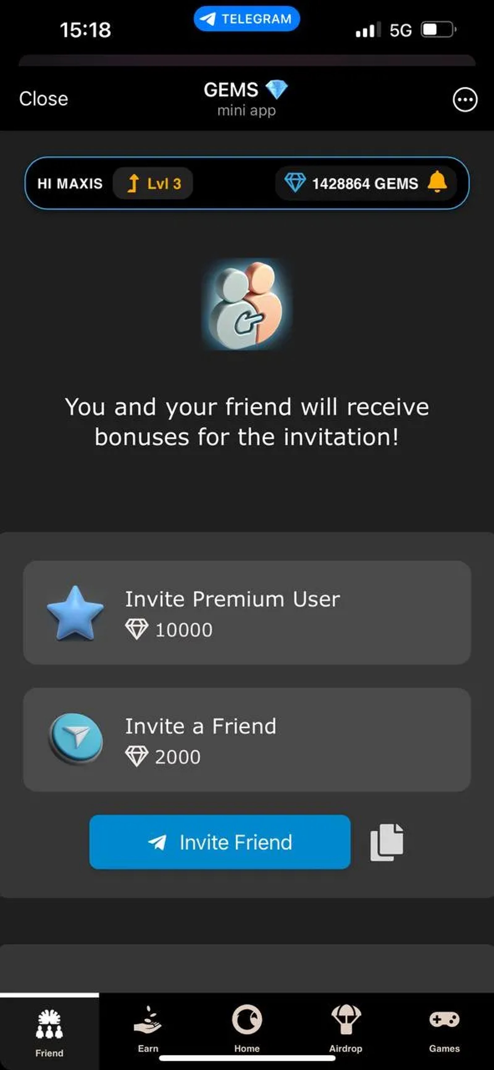 GEMS 💎 Telegram Screenshot 8