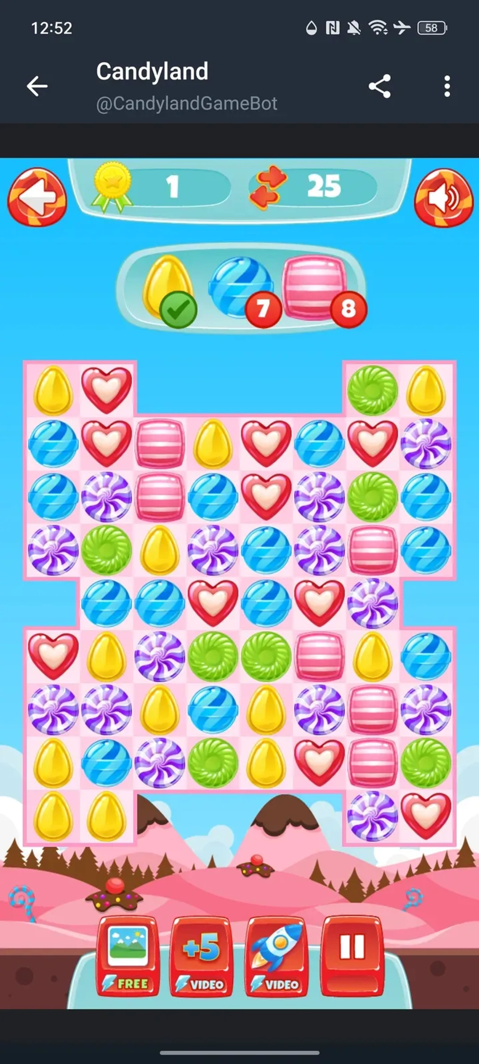 Candyland Game в Телеграм — скриншот 4
