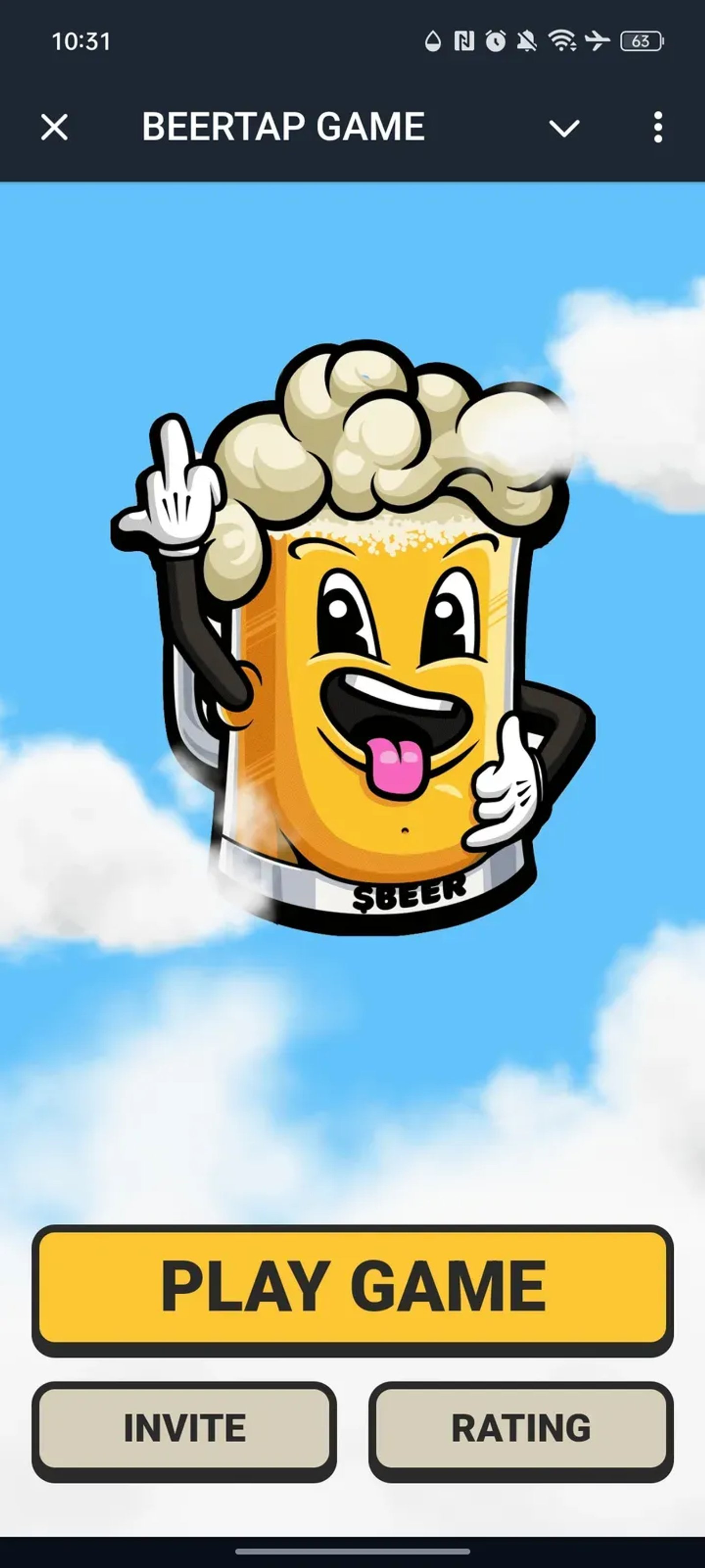 BEERTAP GAME в Телеграм — скриншот 1