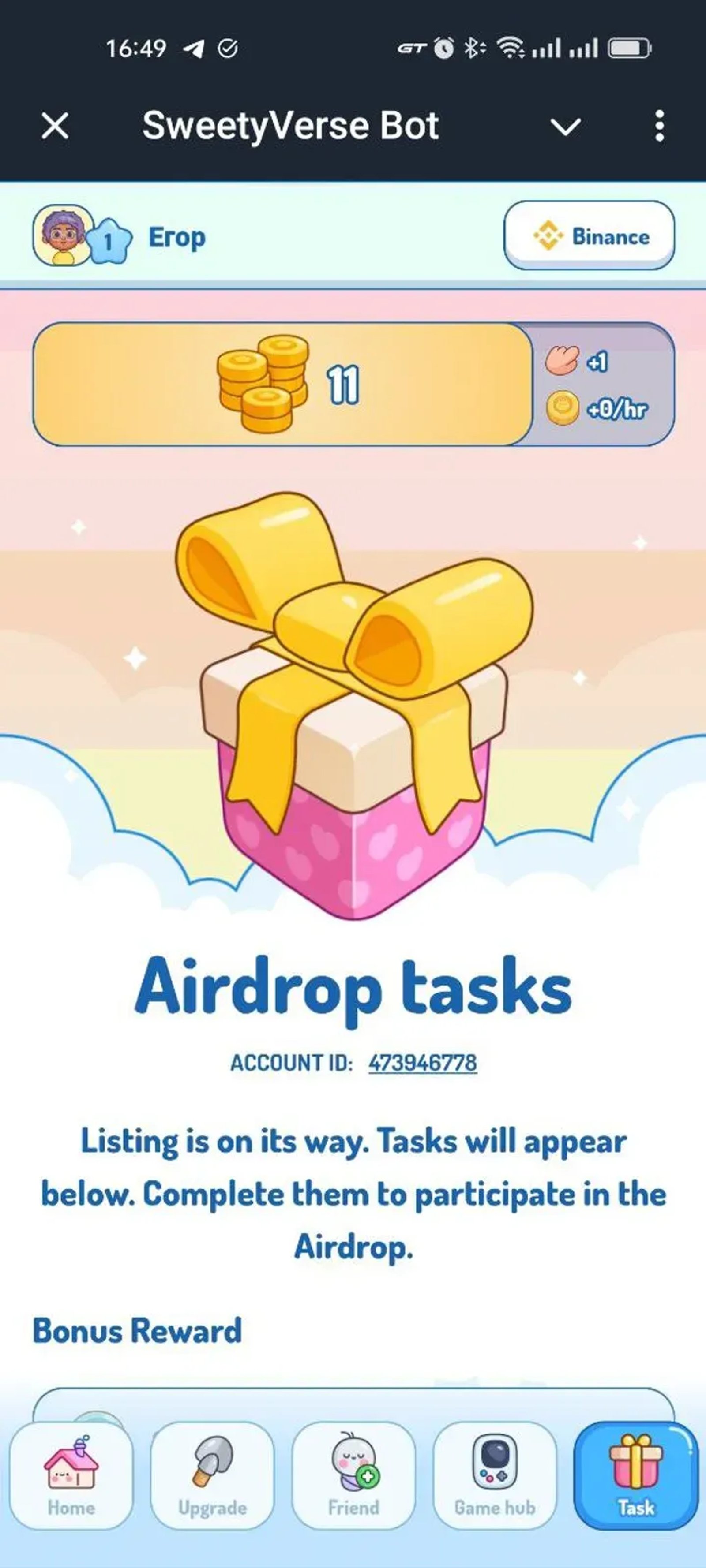 SweetyVerse Bot в Телеграм — скриншот 2
