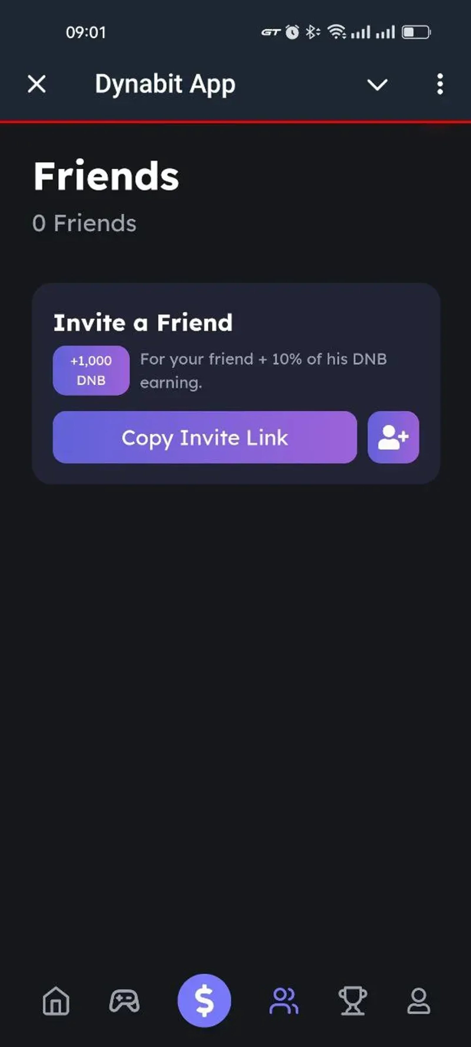 Dynabit App в Телеграм — скриншот 1