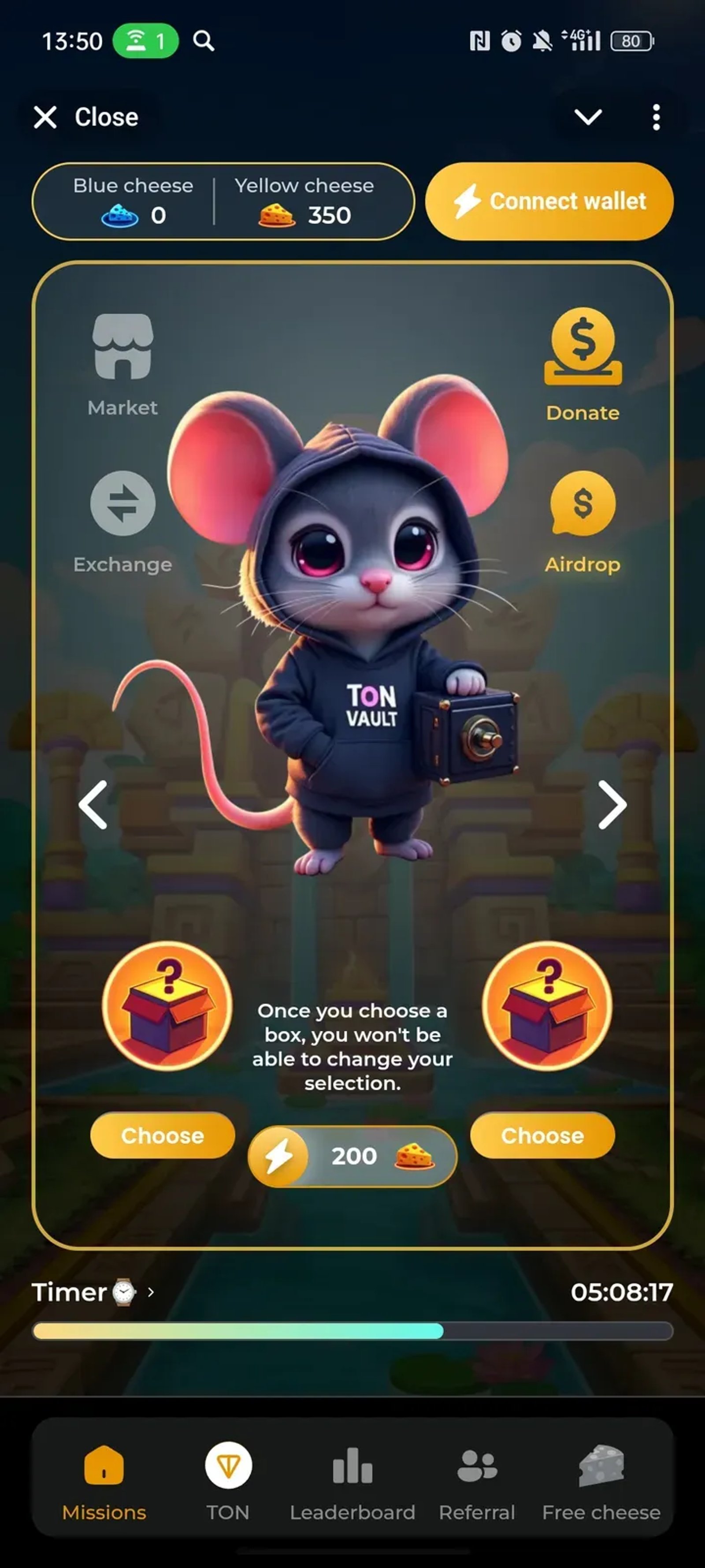 Pookie Cheese Chase 🧀 в Телеграм — скриншот 1