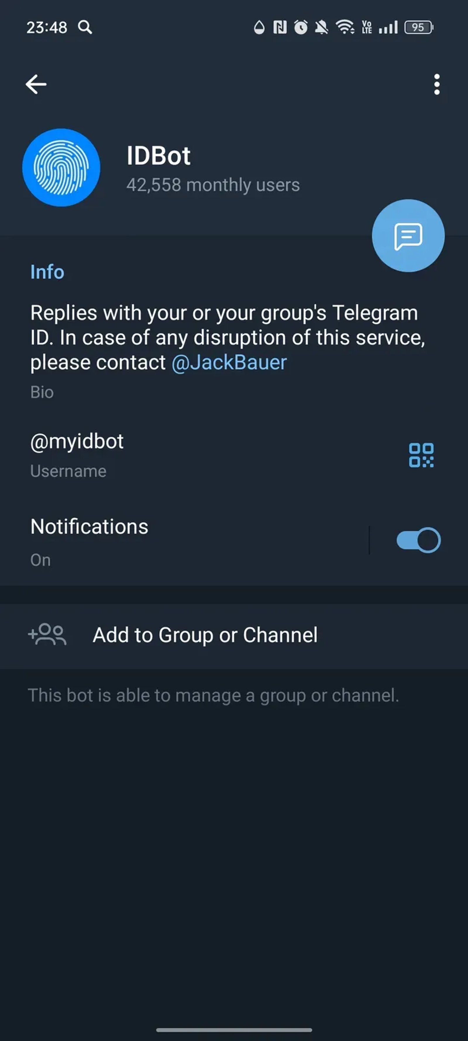 IDBot в Телеграм — скриншот 3