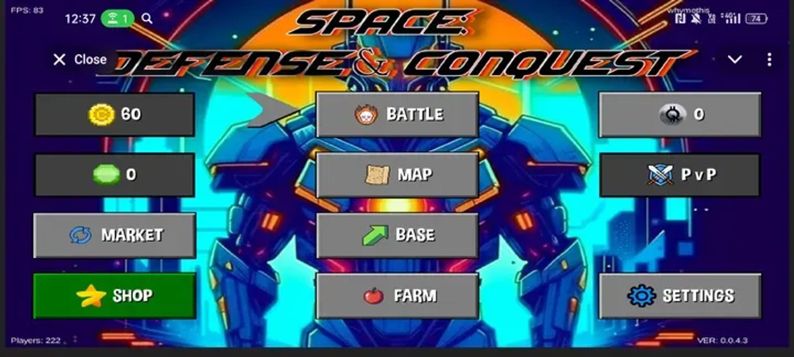 Space: Defense & Conquest в Телеграм — скриншот 2