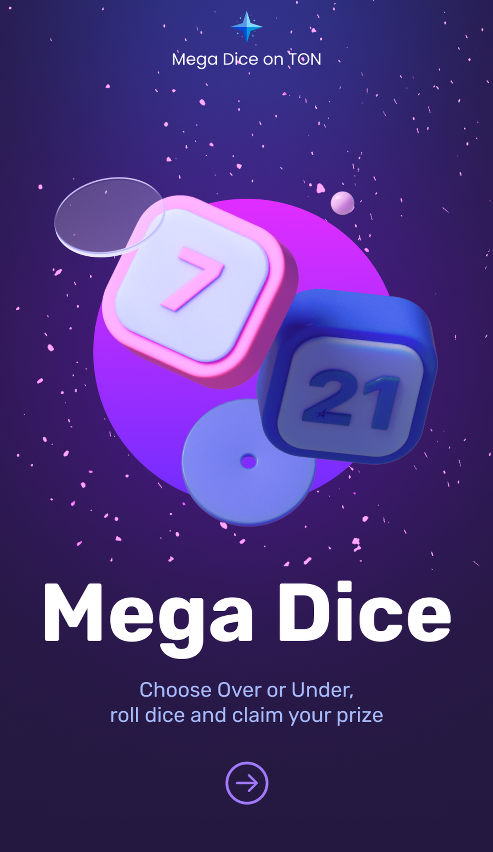 Megadice в Телеграм — скриншот 1