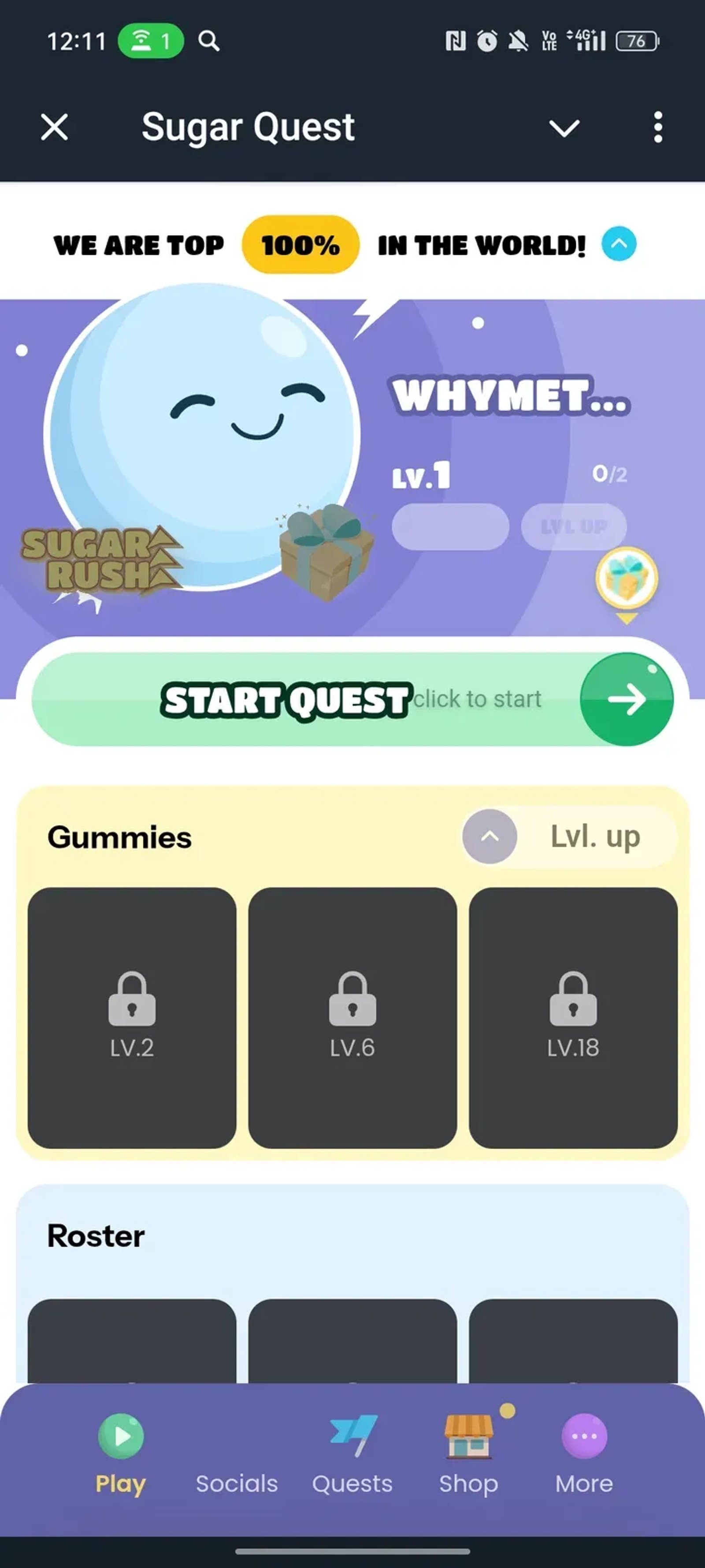 Sugar Quest в Телеграм — скриншот 1