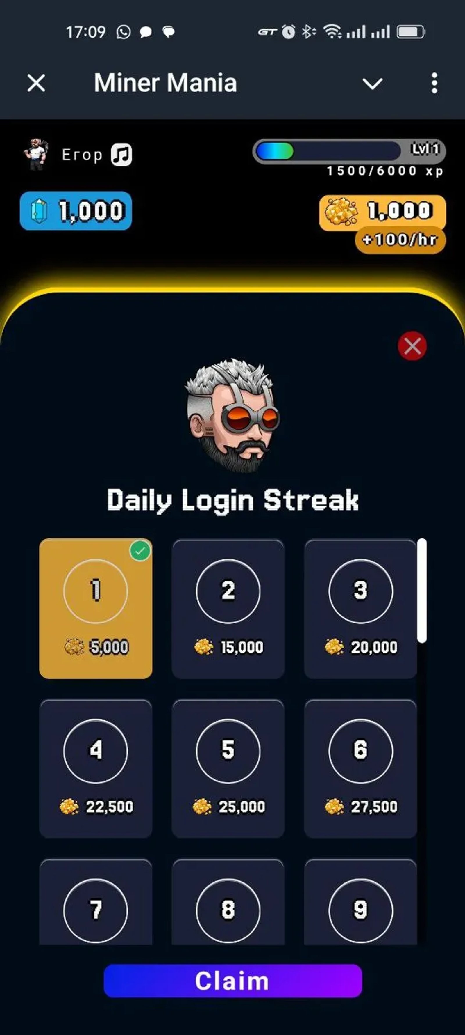Miner Mania в Телеграм — скриншот 2