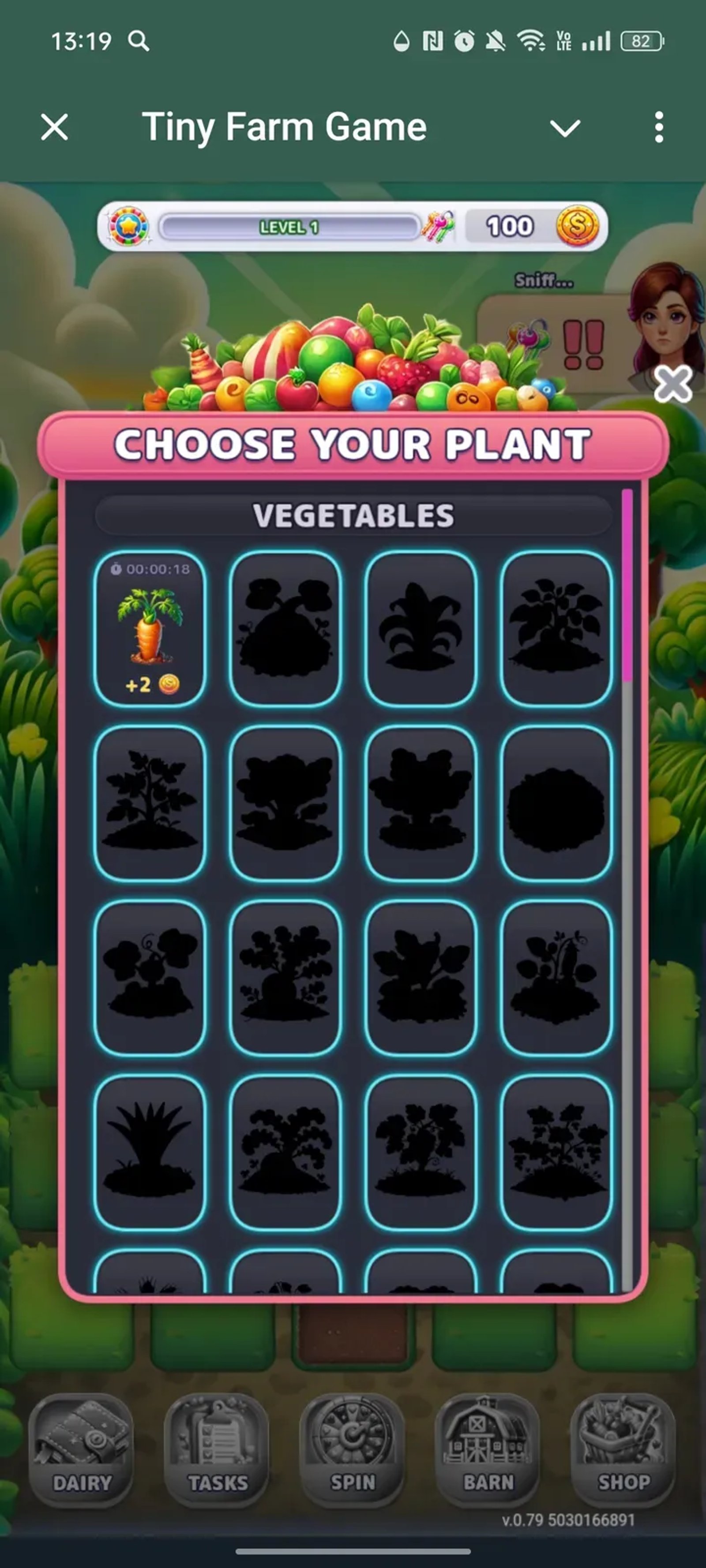 Tiny Farm Game в Телеграм — скриншот 2