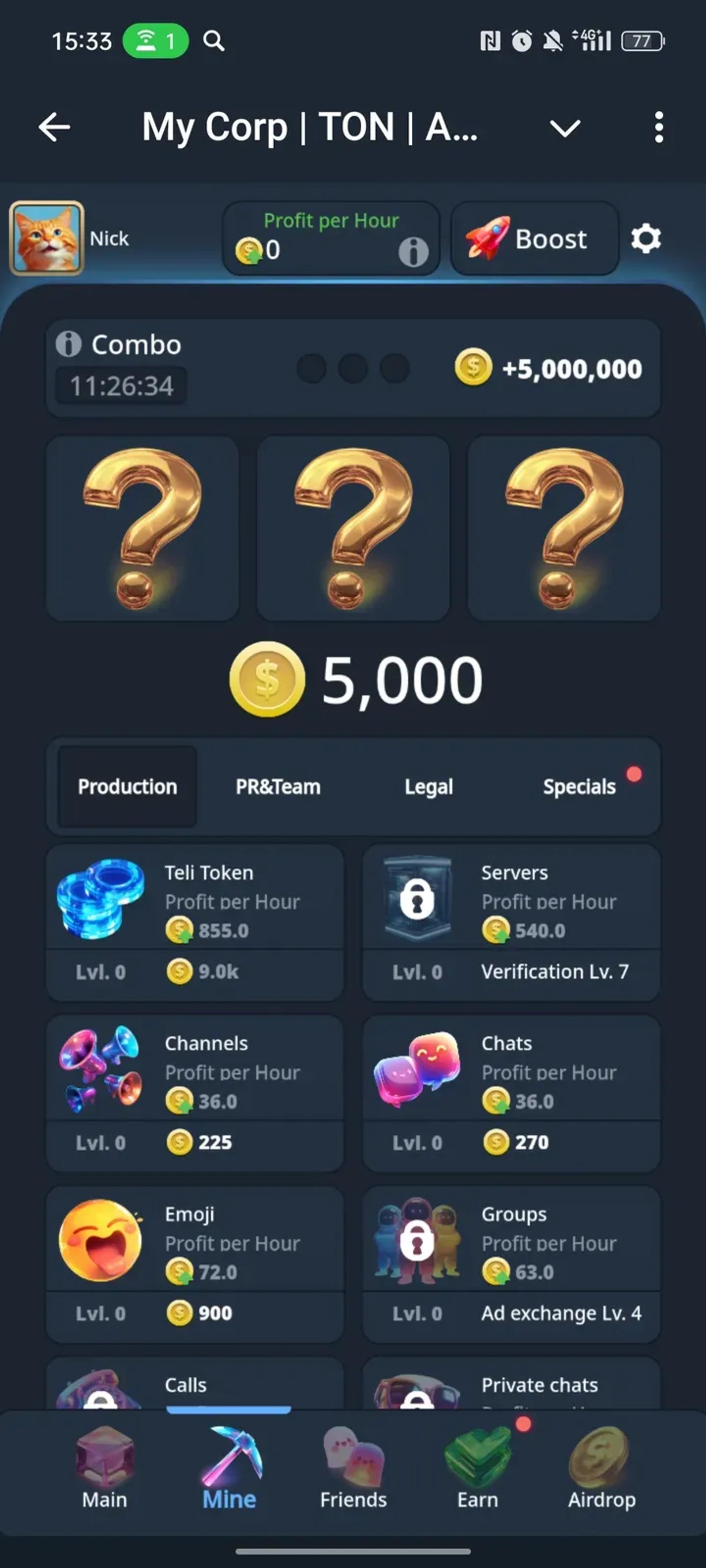 My Corp | TON | Airdrop | Play to Earn | Durov в Телеграм — скриншот 2