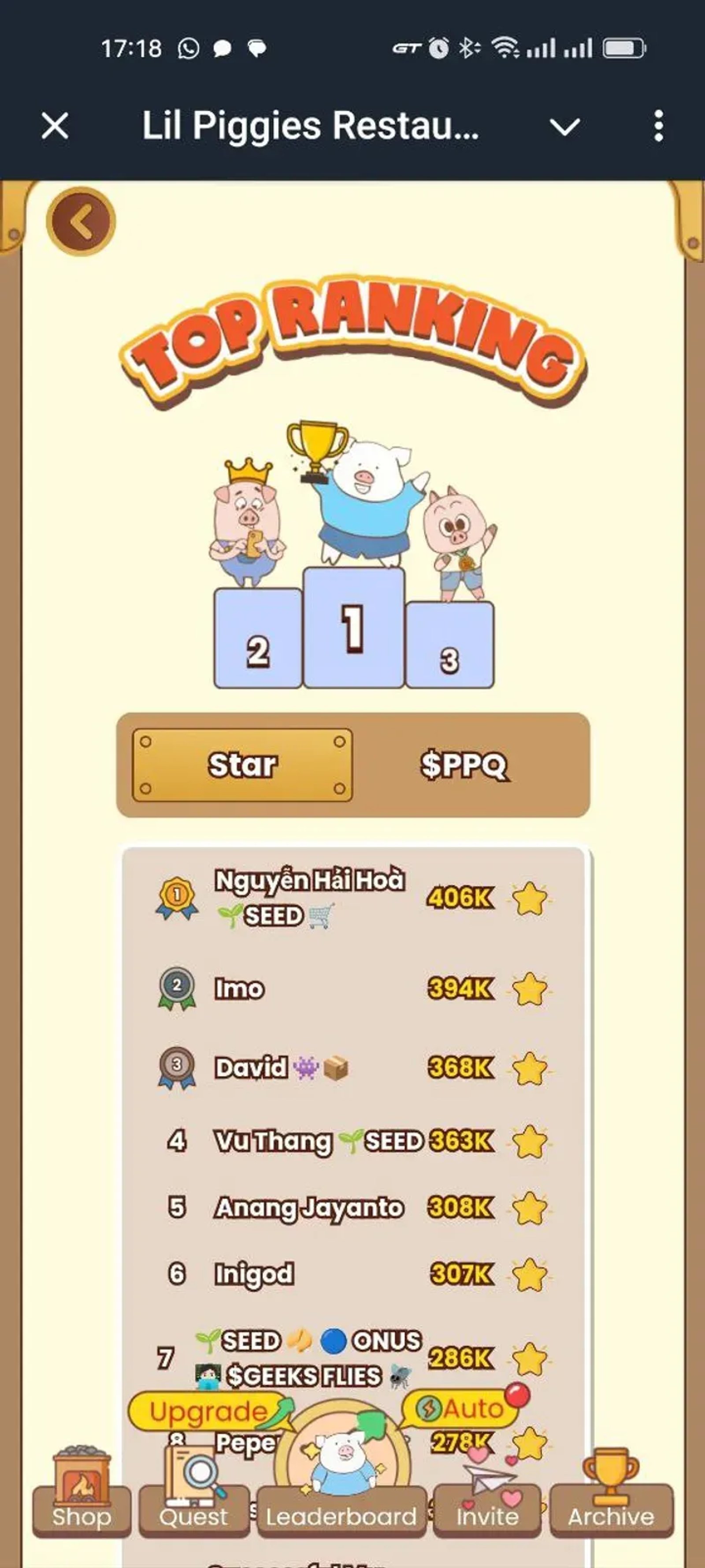 Lil Piggies Restaurant в Телеграм — скриншот 2