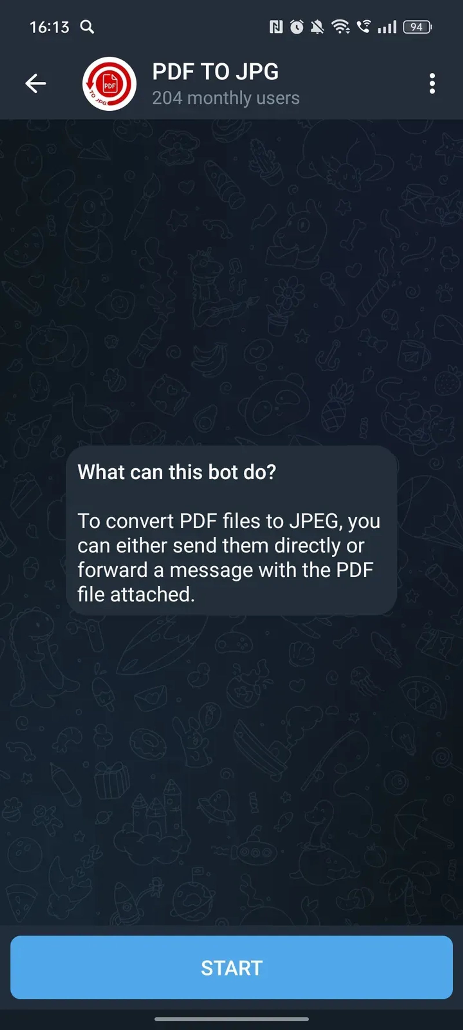 PDF TO JPG ✅ в Телеграм — скриншот 1